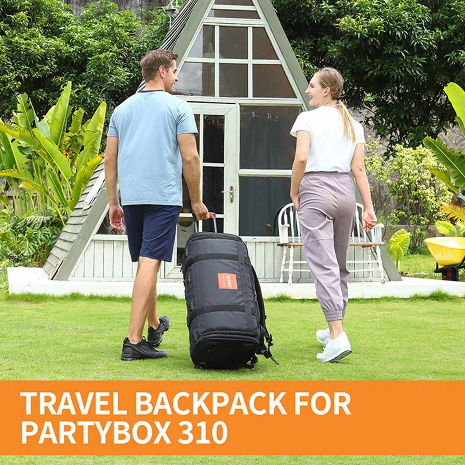 Zaino da Viaggio per Altoparlante JBL PARTYBOX 310 Custodia di Protezione Custodia di Trasporto Borsa Tote (nero)