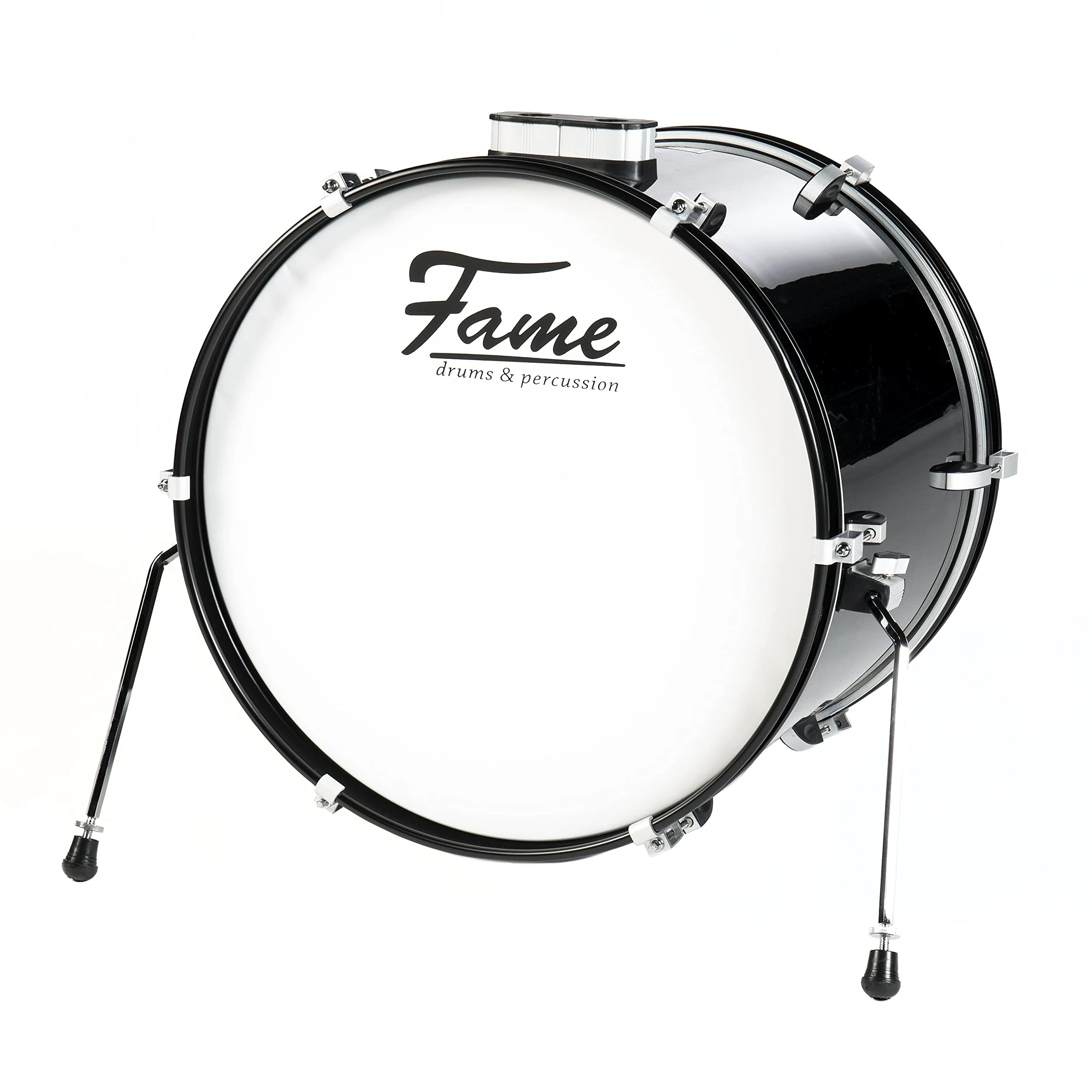Fame First Step Bass Drum 20"x16" Piano Black - Batteria basso