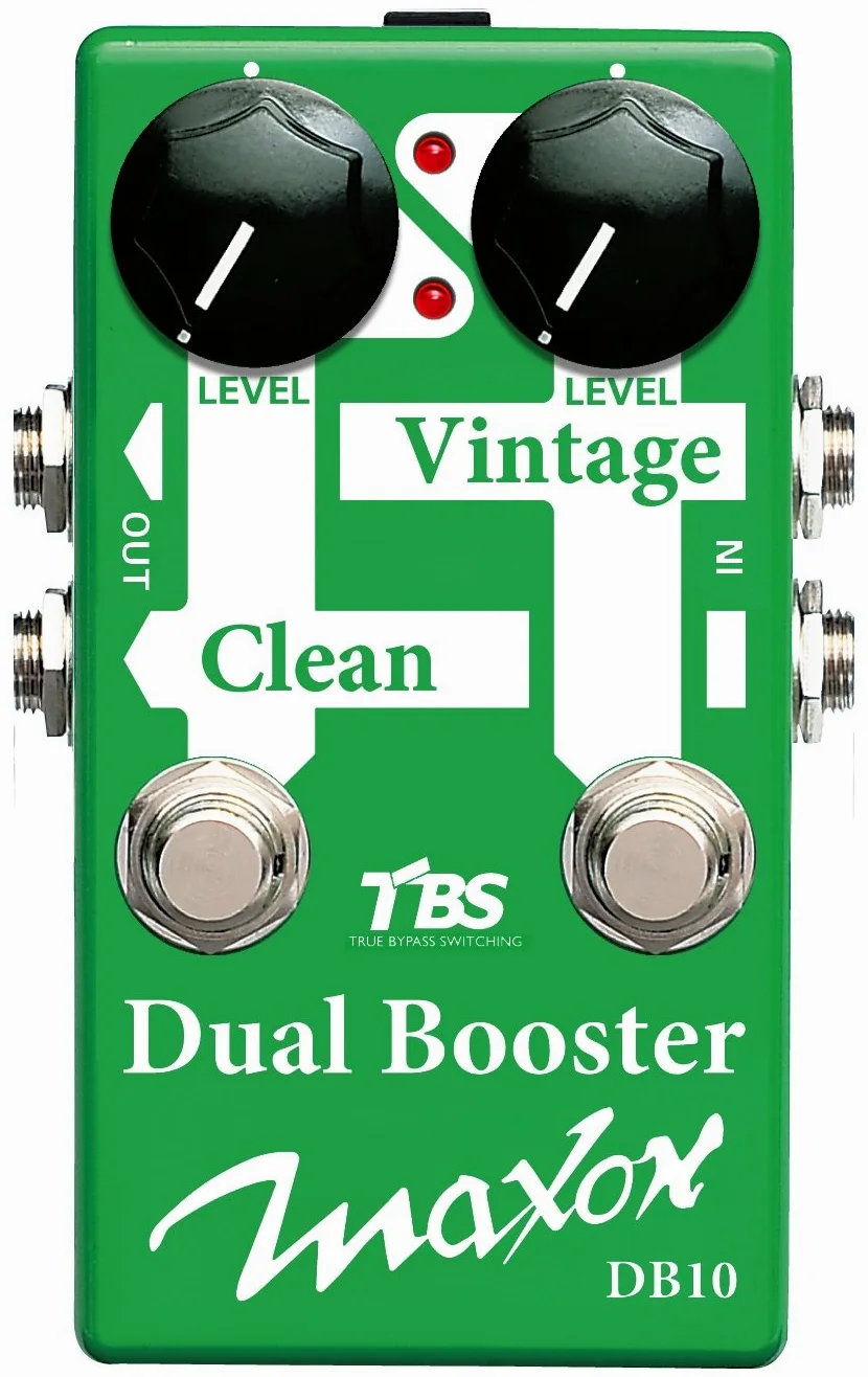 Maxon Compact Series dB10 Dual percorso di segnale booster Guitar Pedal