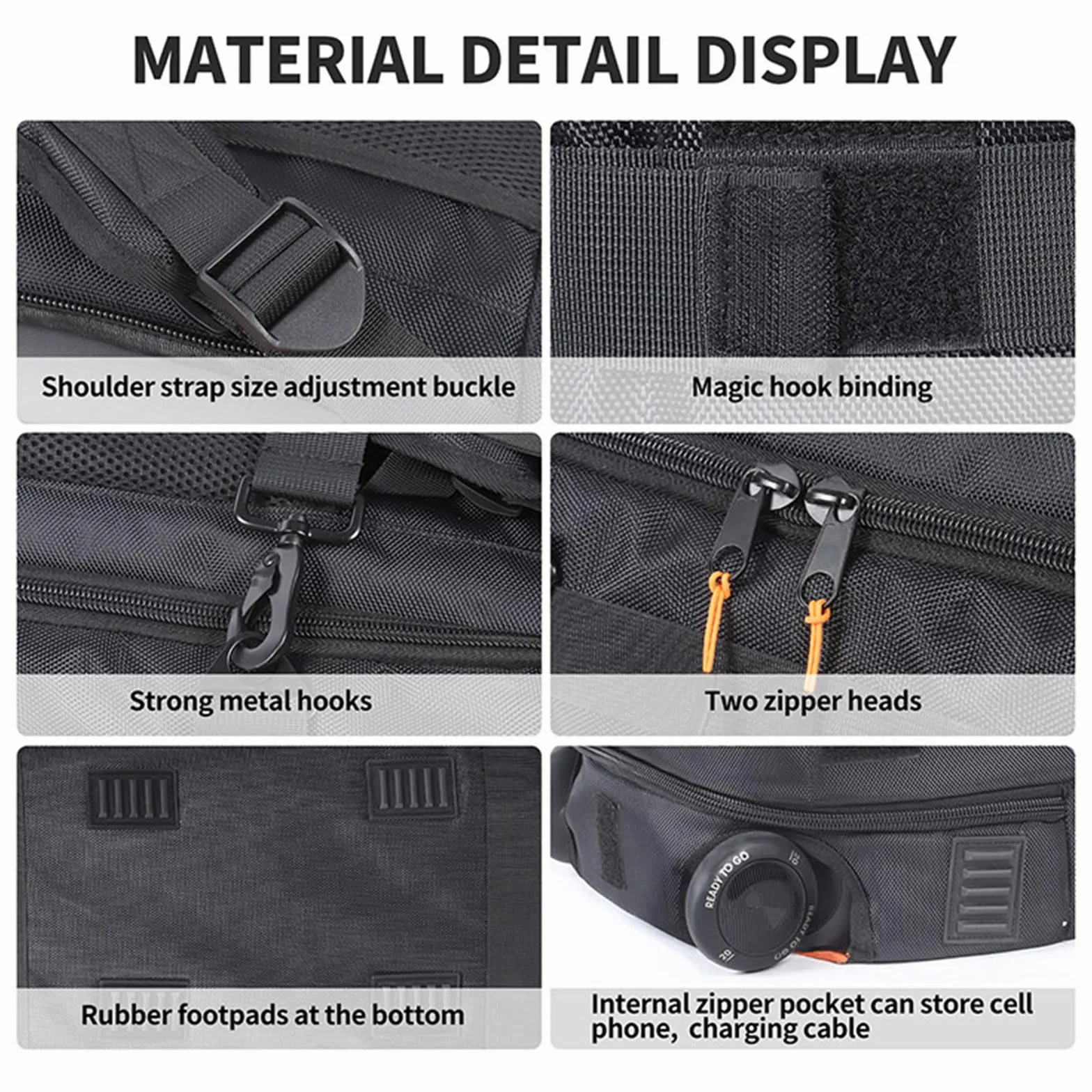Zaino da Viaggio per Altoparlante JBL PARTYBOX 310 Custodia di Protezione Custodia di Trasporto Borsa Tote (nero)