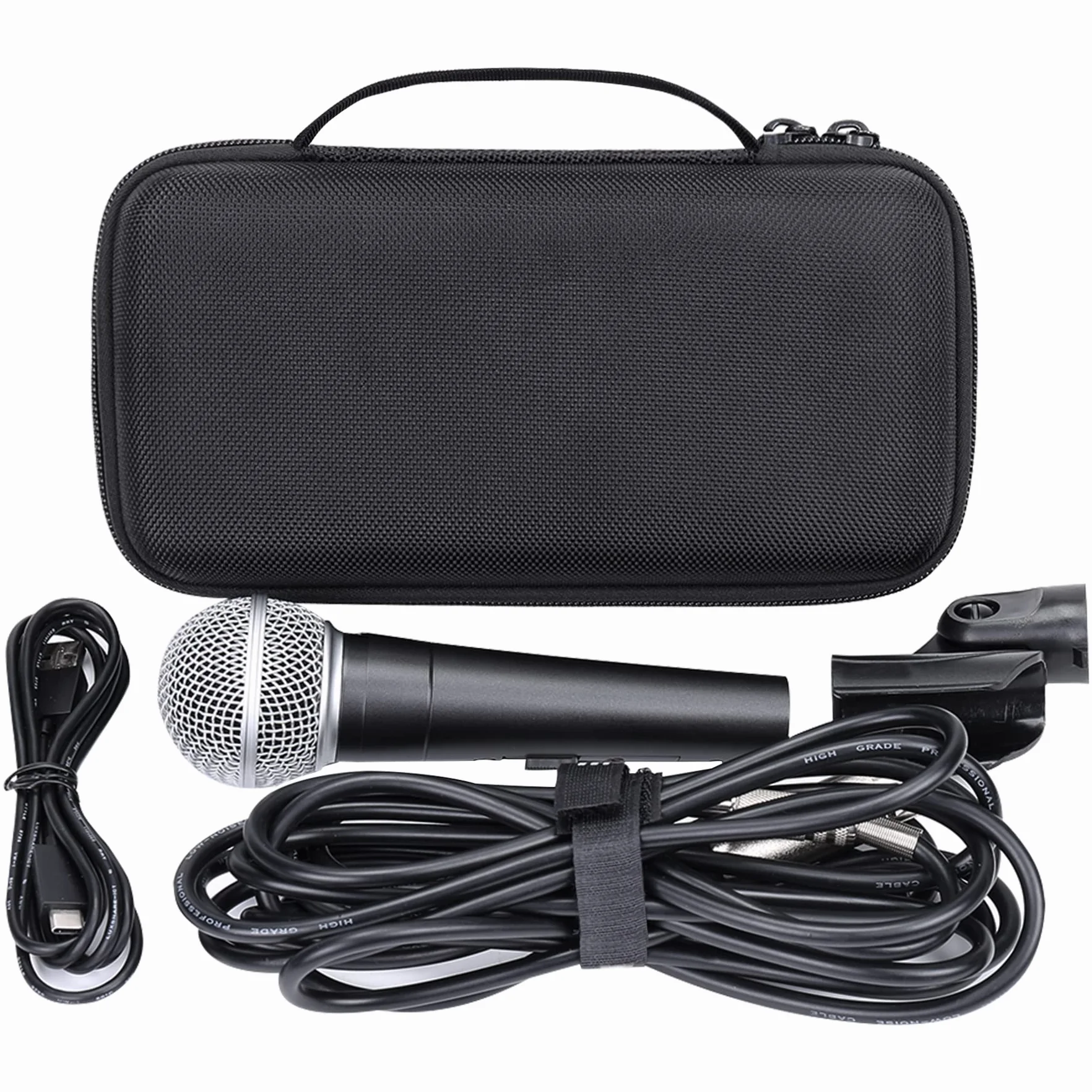 Aenllosi (Solo Custodia) Custodia rigida portatile per Shure Microfono wireless Shure Microphone SM58/PGA-48/SM48S/58A/Shure SV200/SV100/KSM8