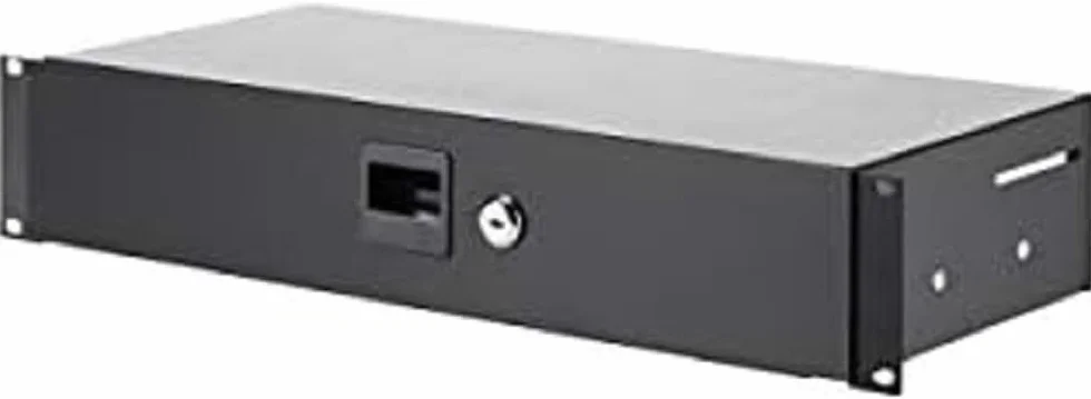 Adam Hall 19" Parts 87402 S - Cassetto rack 2 HE acciaio profondo 200 mm