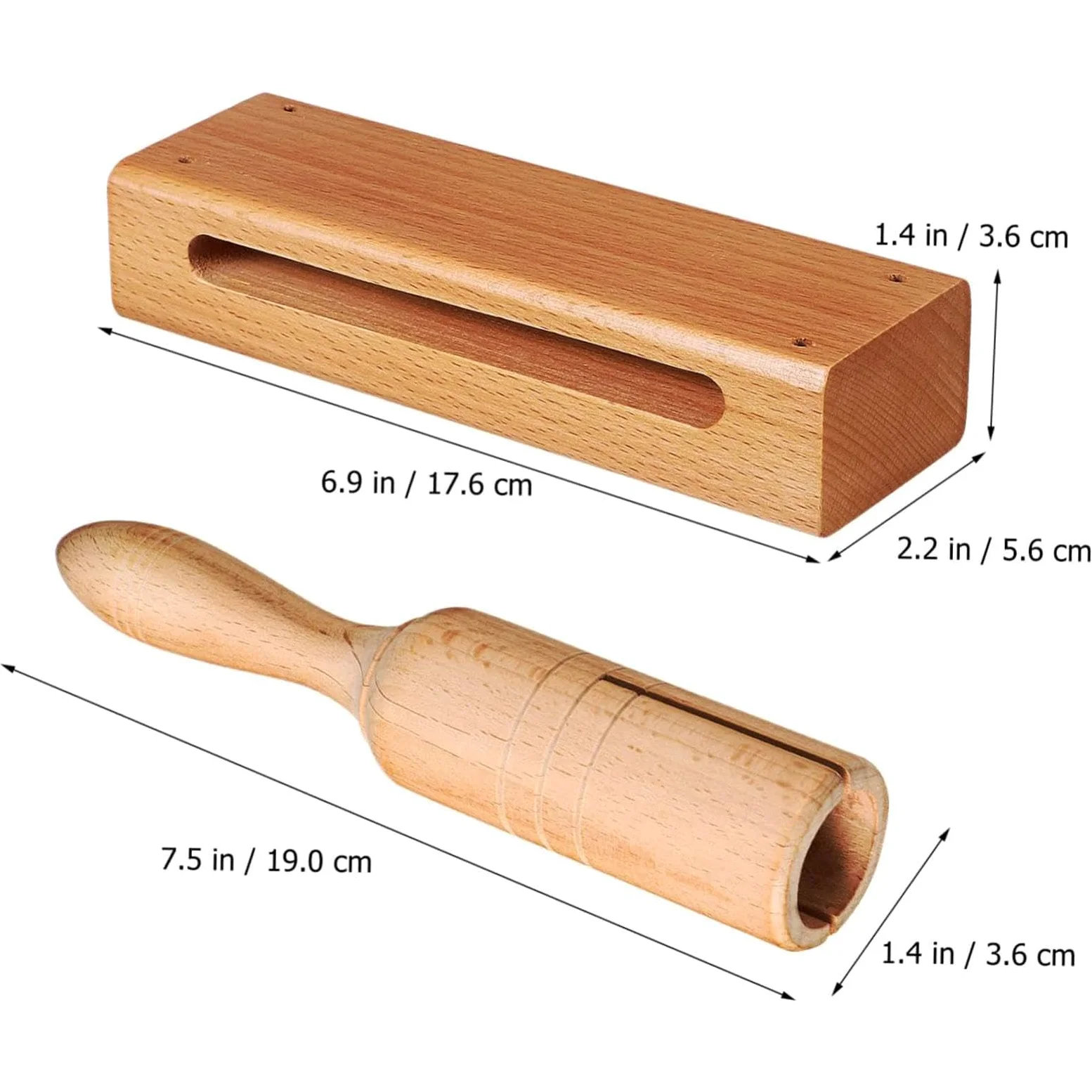 Blocco di Legno in Legno per Bambini E Adulti per Lezioni di Musica, Strumento a Percussione