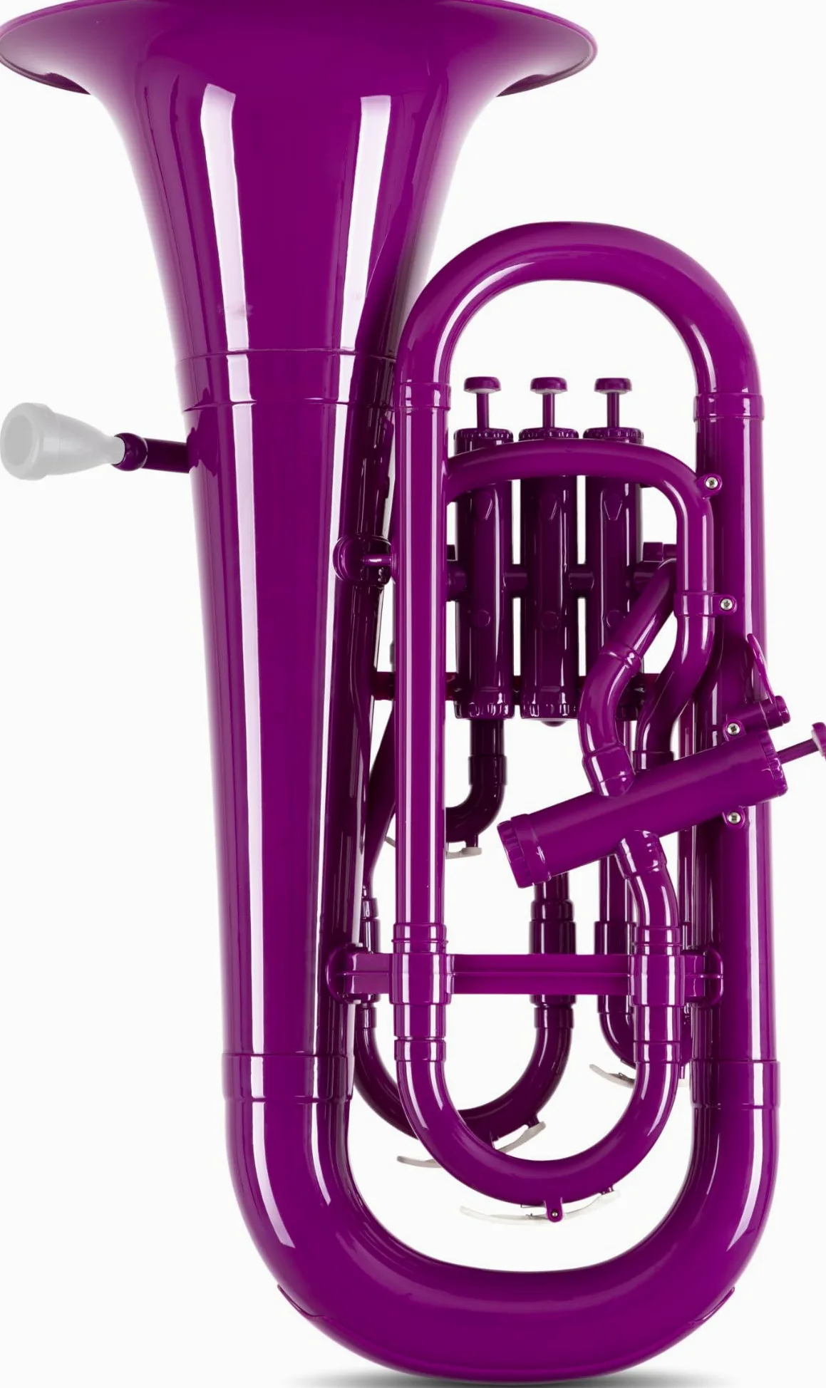 Classic Cantabile MardiBrass Euphonium Bb In Plastica - 4 Valvole In Alluminio - Solo 2,2 Kg - Inclusi Bocchino E Custodia Morbida - Viola