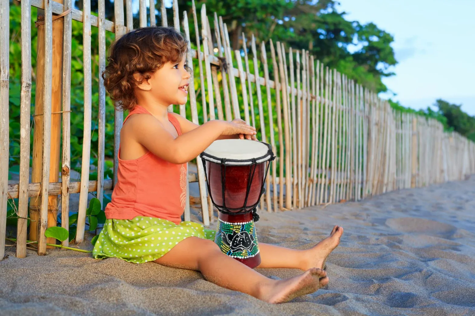 20cm Kinder Djembe Bongo Tartaruga
