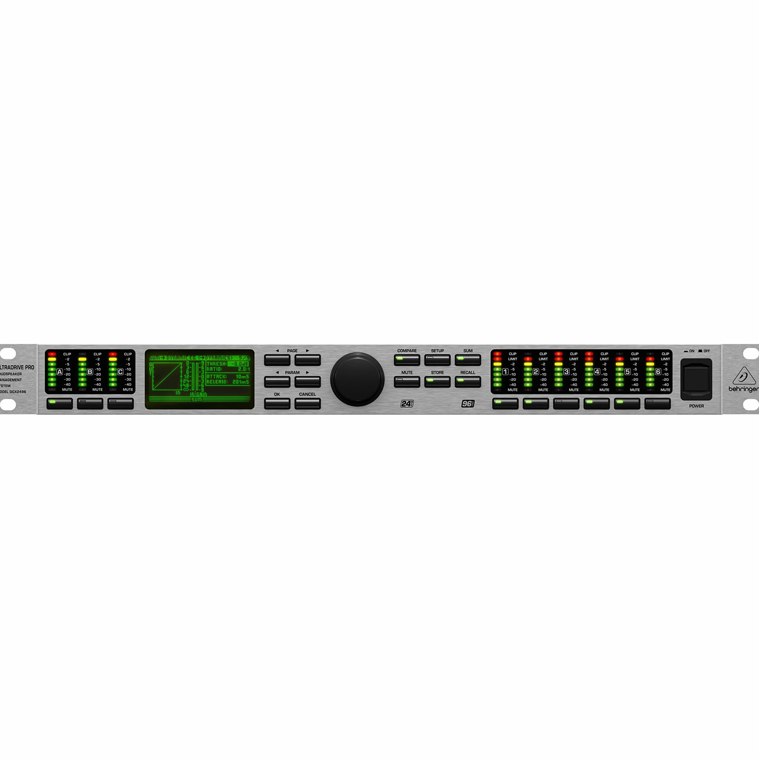 BEHRINGER ULTRADRIVE PRO DCX2496 - Crossover Digitale 96 Khz/24-Bit