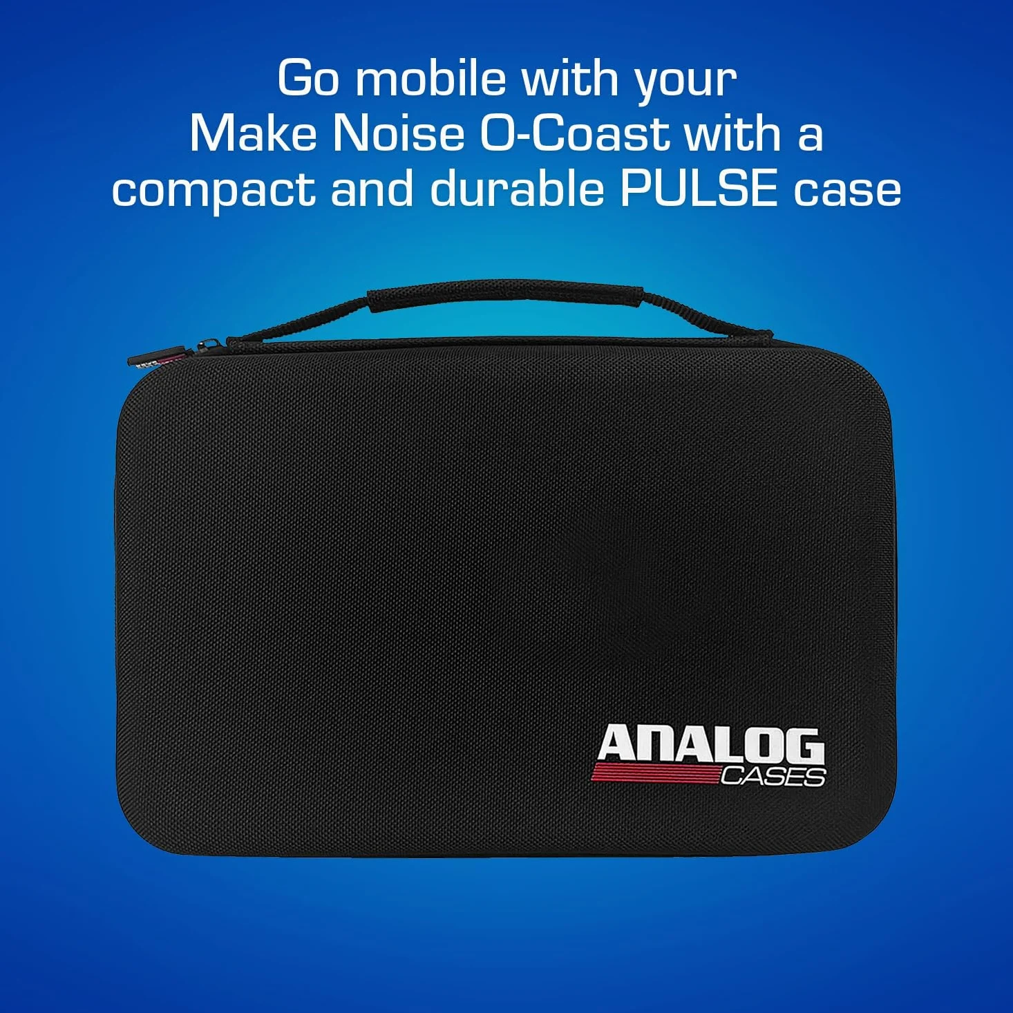 Analog Cases PULSE Case per dispositivi MakeNoise 0-Coast o simili (borsa da trasporto in resistente EVA/Nylon stampato, con robusta impugnatura in gomma), Nero