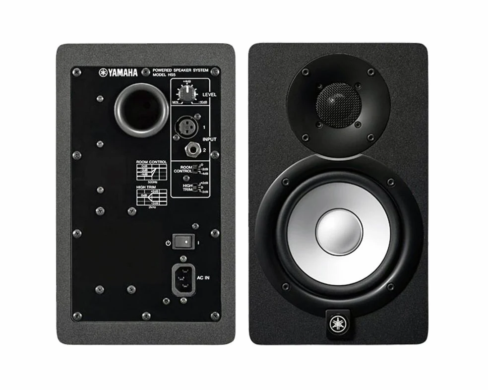 Yamaha HS5 MP (Matched Pair) - Coppia Monitor Diffusori Casse Attive Professionali da Studio a due vie da 70w di picco, Nero