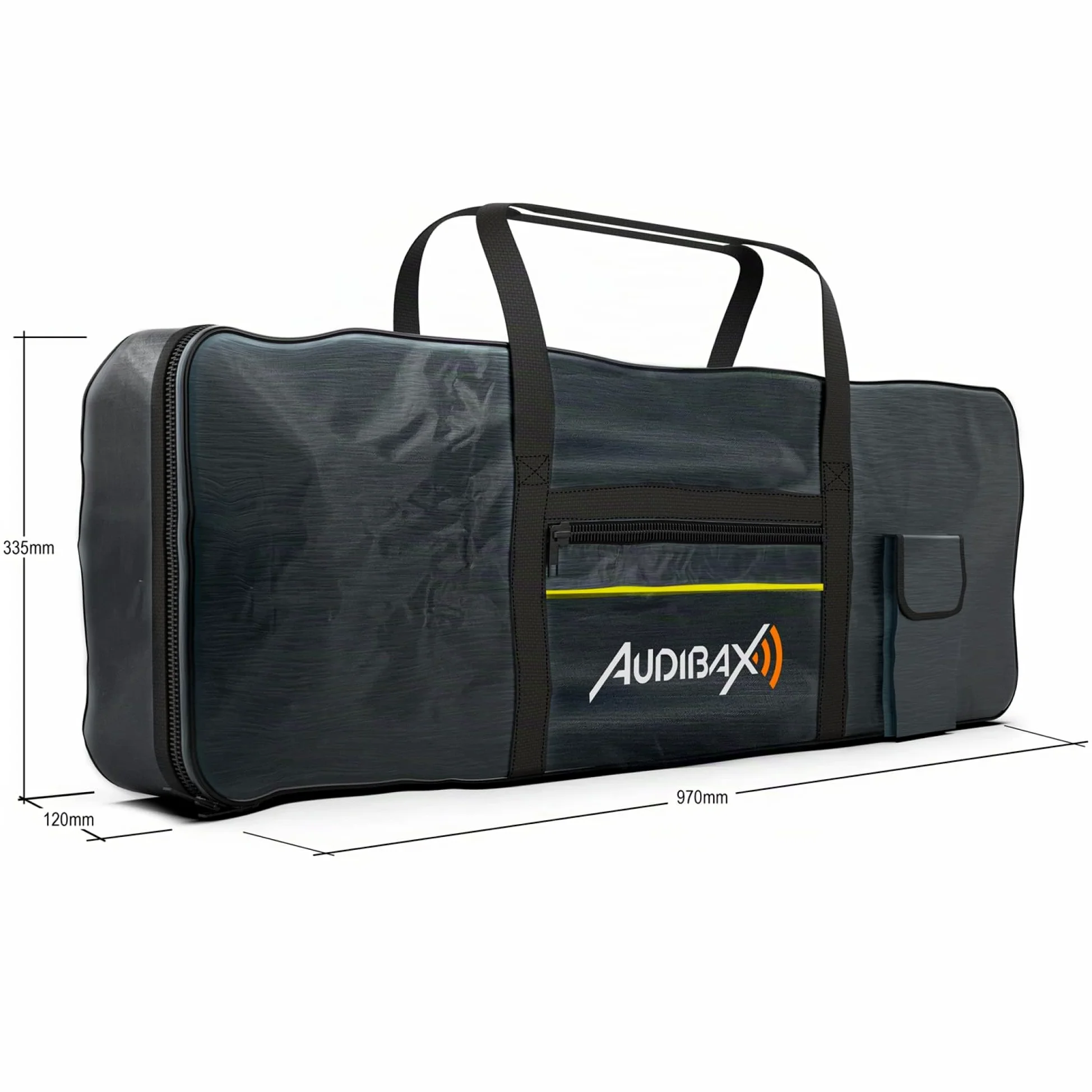 Audibax Onyx Bag 61 - Custodia per Tastiera e Pianoforte a 61 Tasti - Borsa con Due Maniglie Robuste e Confortevoli - Zaino Imbottito per Tastiera o Pianoforte Digitale - Custodia in Poliestere