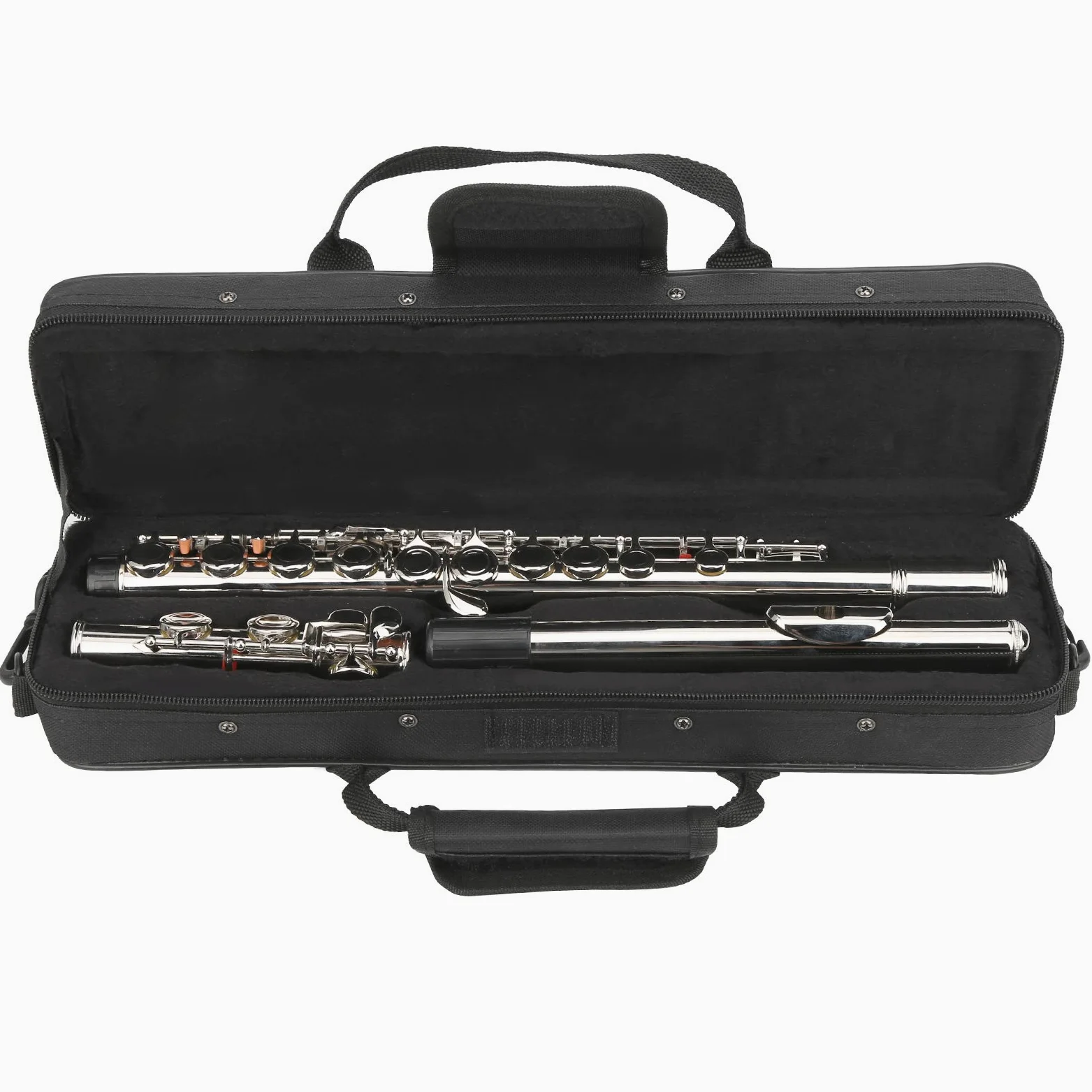 Flauto d'argento, alta qualità squisita ed elegante flauto a 16 fori C buona pertormance principianti per la casa(Silver)