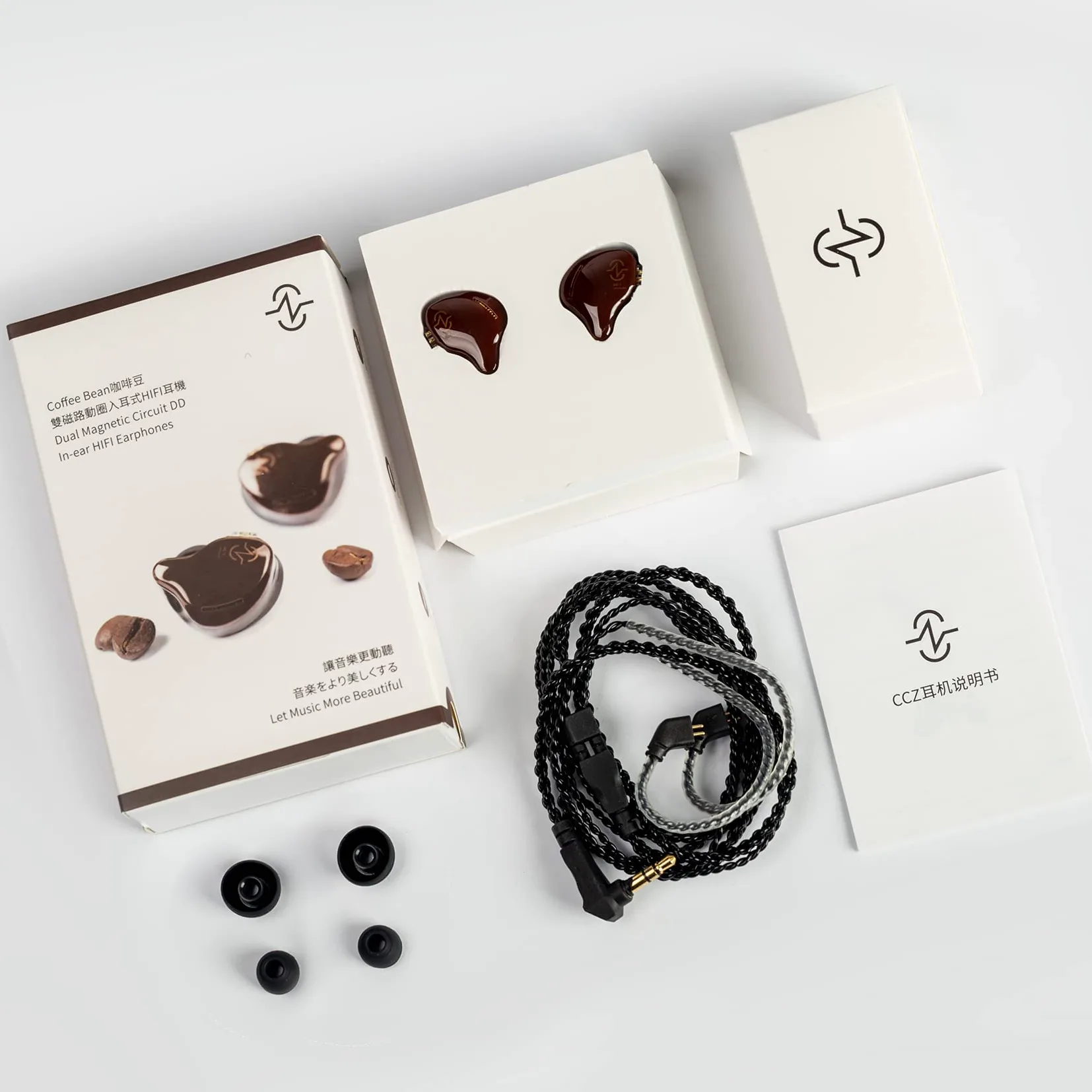 Yinyoo - Cuffie con monitor in ear CCZ, con funzione CCZ, con sistema audio HiFi Bass 1DD, per musicisti, palcoscenico, batterista per palestra, allenamento, corsa, chiesa