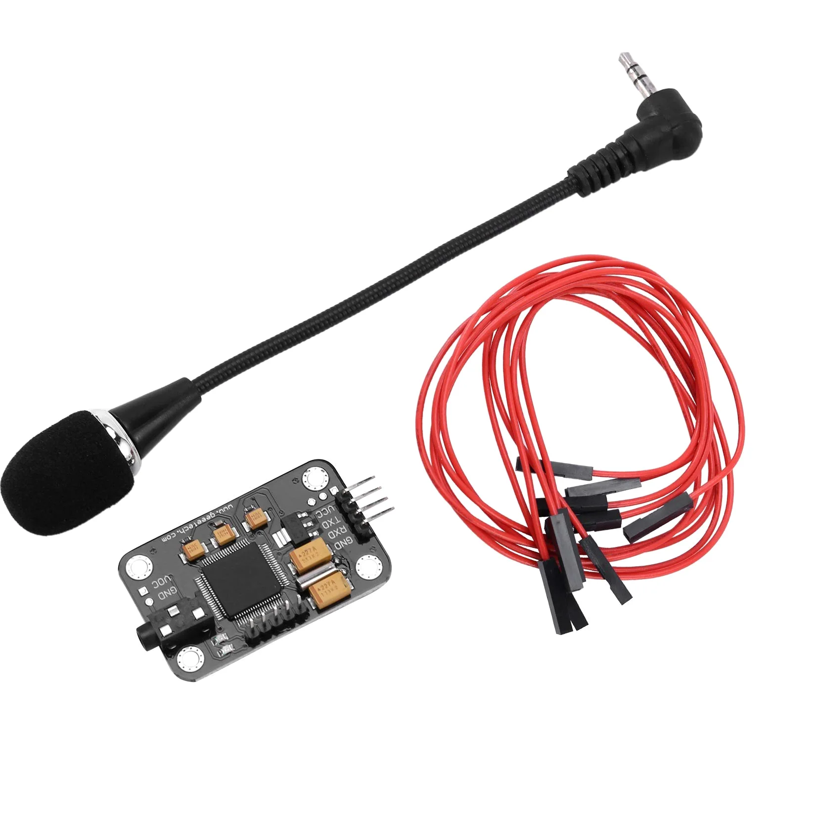 Modulo di Riconoscimento Vocale con Microfono Speech Recognition Scheda di Controllo Vocale Compatibile con