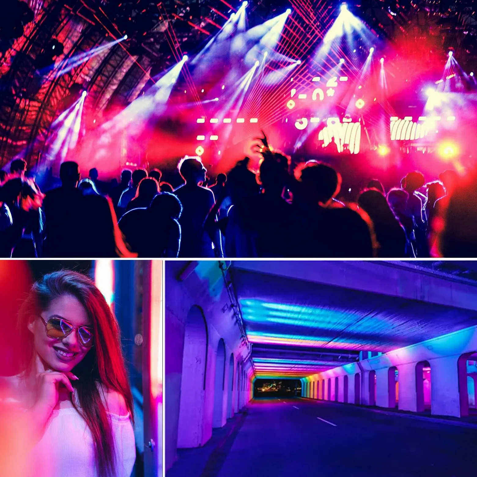 BORDEAG Lampada Di Luce Nera, 36 W LED UV, Barra LED UV A 395 Nm Per Feste A Luce Nera Per Fluo Decorare Bar Halloween Festa Glow Pittura Fluorescente