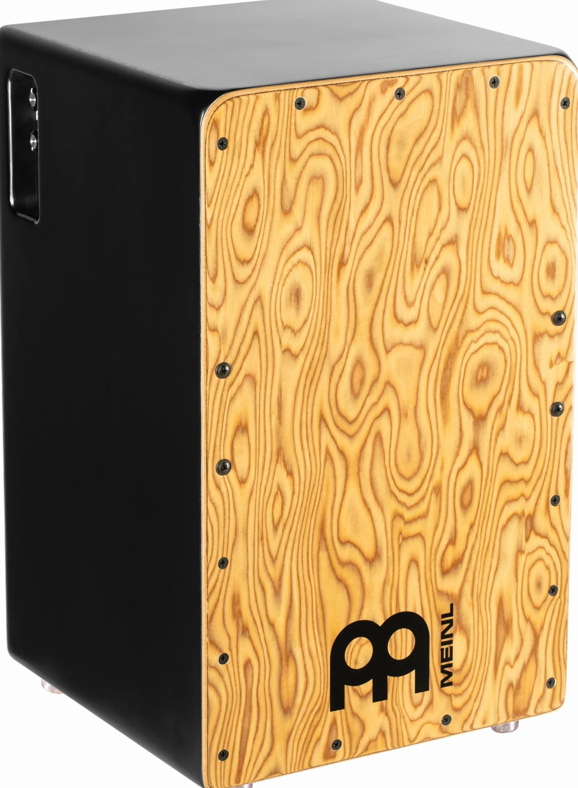 Meinl Percussion Pickup Woodcraft Cajon - Grande Drum Box con Pickup, Rullante e Basso - Superficie di Suono in Makah-Burl (PWC100MB)