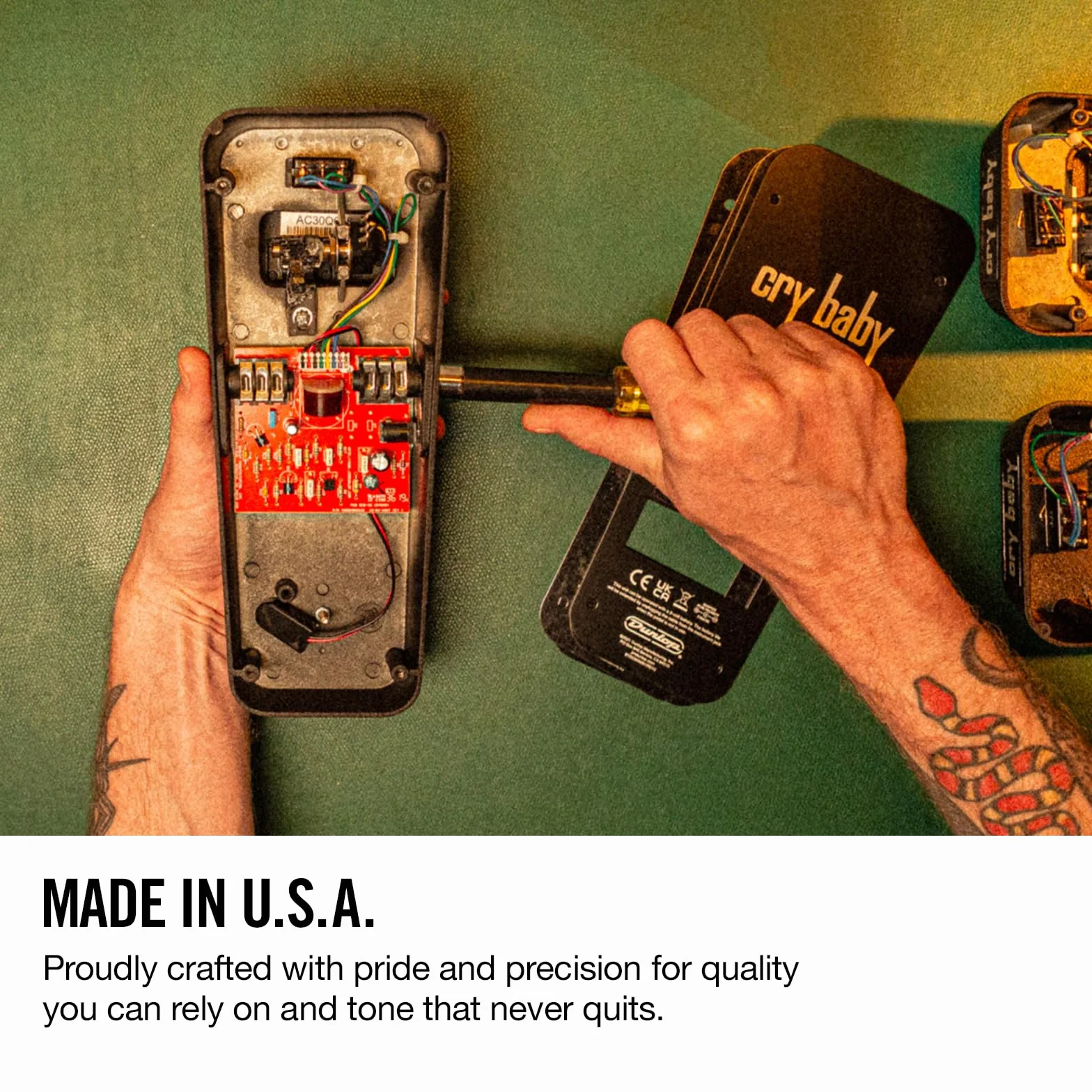 JIM DUNLOP - WA45 WYLDE AUDIO CRY BABY WAH, Pedale Wah di Casa Dunlop signature di Zakk Wylde, Alimentazione: 9 volt DC