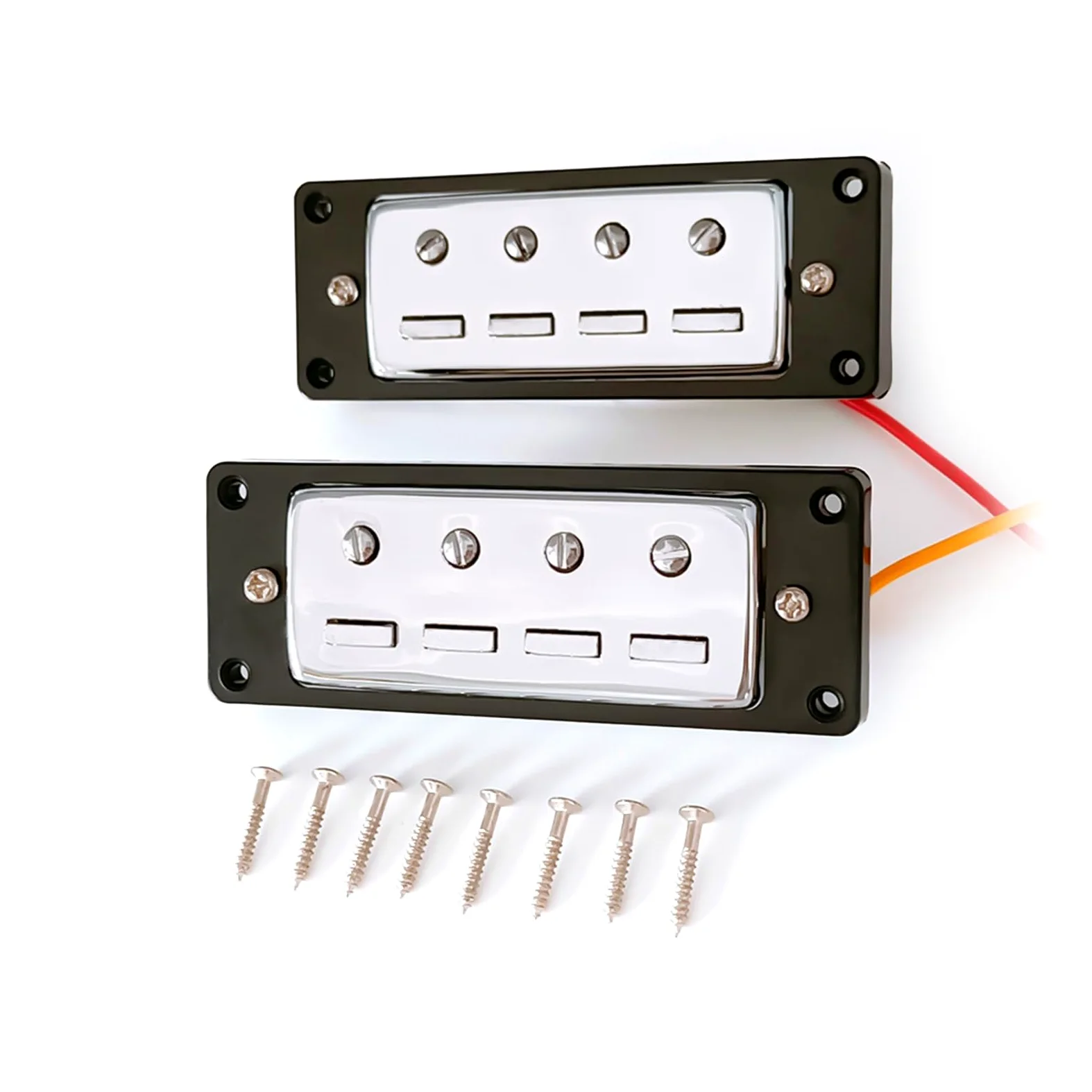 2 pickup per basso, doppia bobina a 4 corde, ponte per basso elettrico e basso, con kit di viti di ricambio
