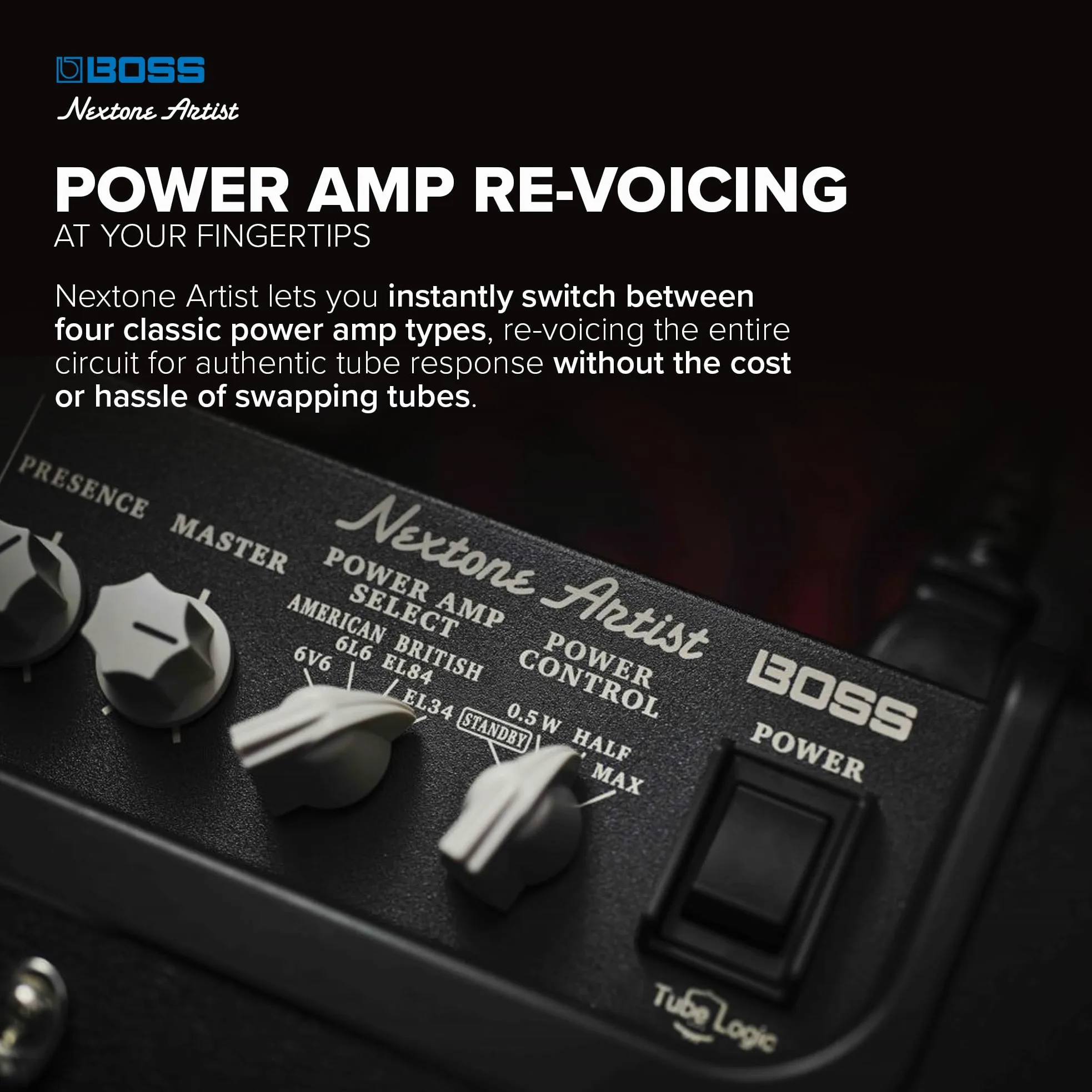 BOSS NEX-ARTIST Amplificatore per Chitarra Nextone Artist, l'Amplificazione per Chitarra di Nuova Generazione, Grazie a Tube Logic