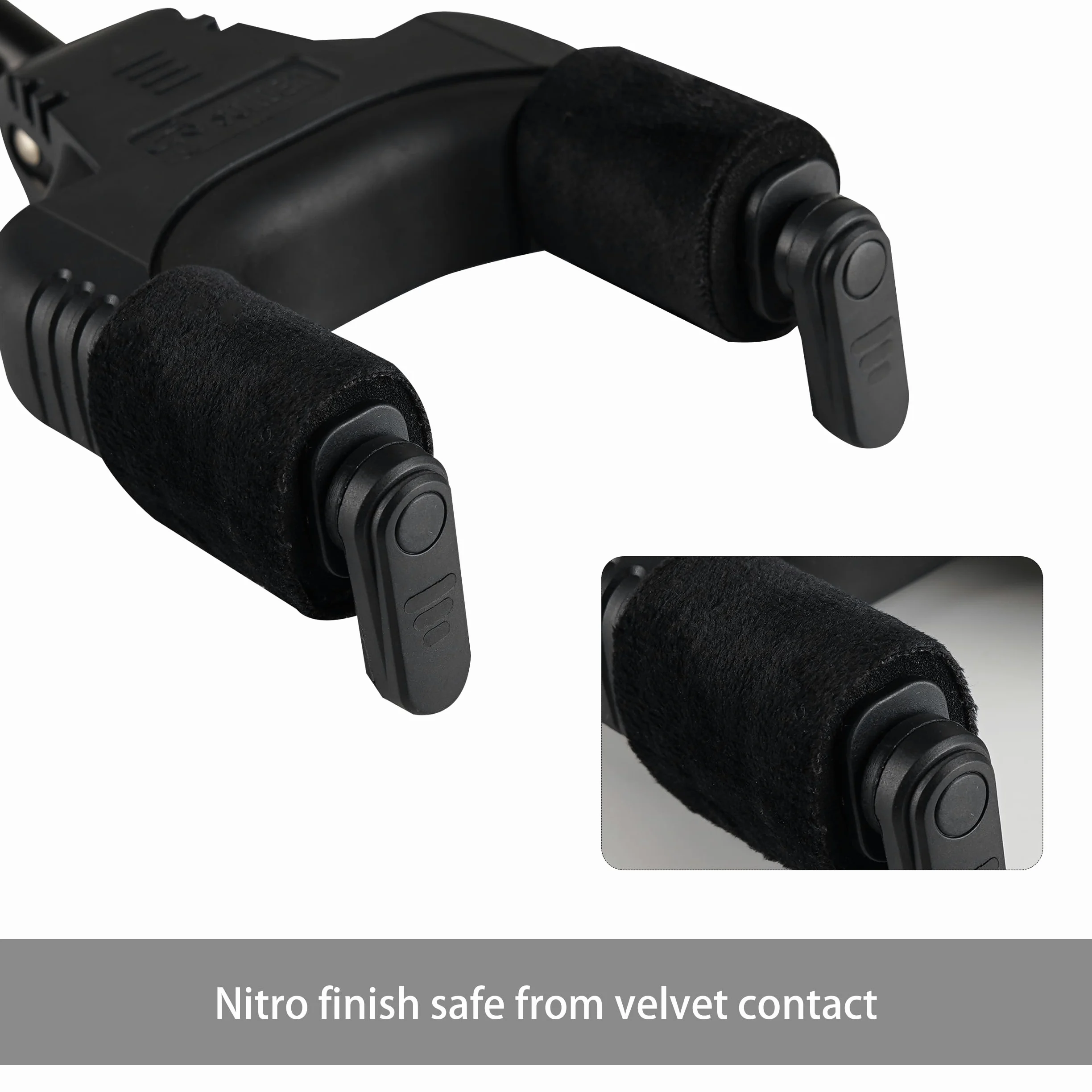 Sondery Supporto Porta Appendi Chitarra da Muro, Gancio Poggia da Parete per Chitarra Elettrica Classica Acustica Basso, Blocco Automatico