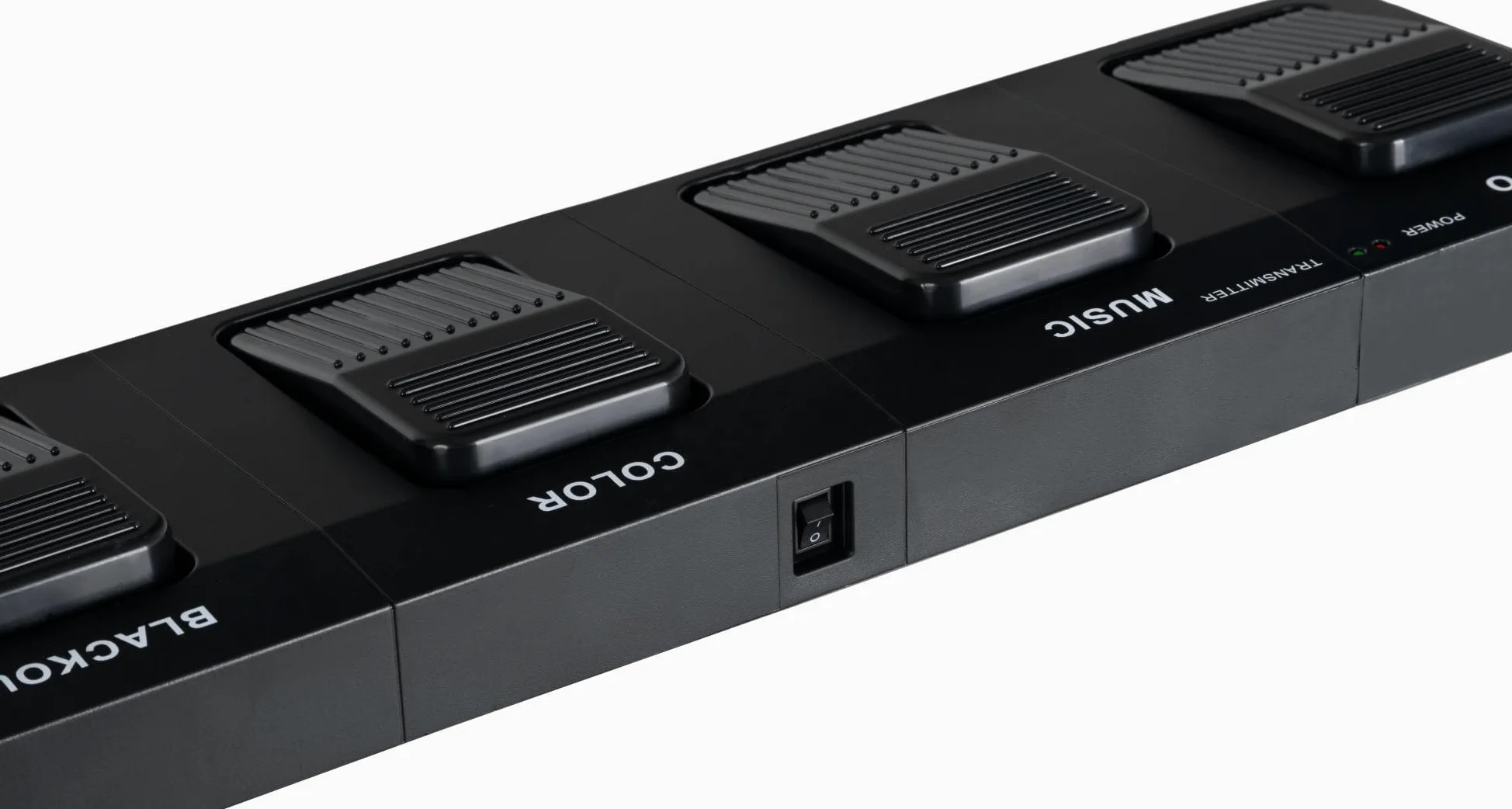 Showlite LB-4390 Sistema Completo LED RGB, con Pedale Wireless (Tri-LED PAR Spots, Strobe Spot bianchi, DMX512, Pedale Wireless, Display LCD, Microfono, T-Bar, Statore, Borse)