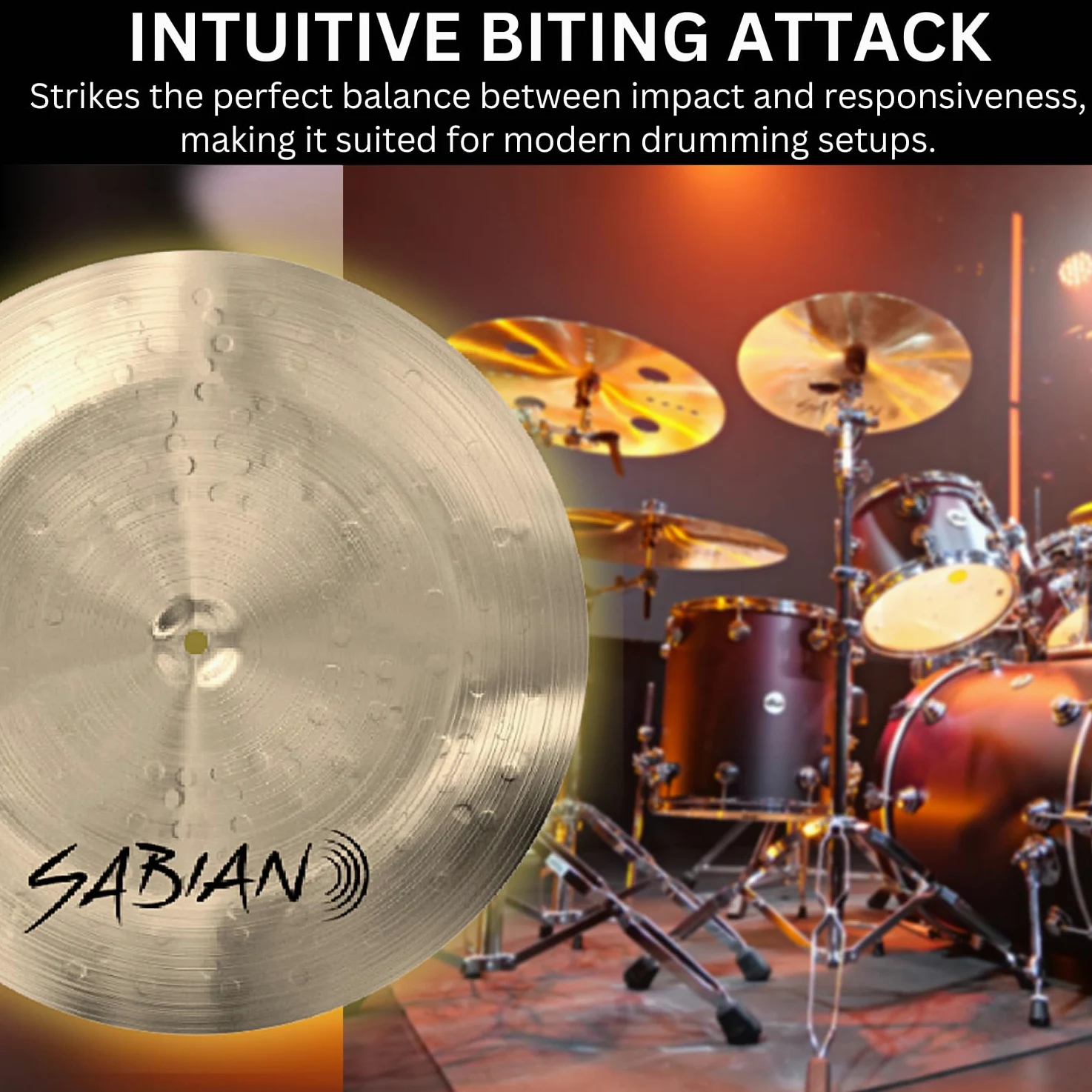Sabian Stratus S1816 - Piatto cinese da 45,7 cm, colore: bronzo