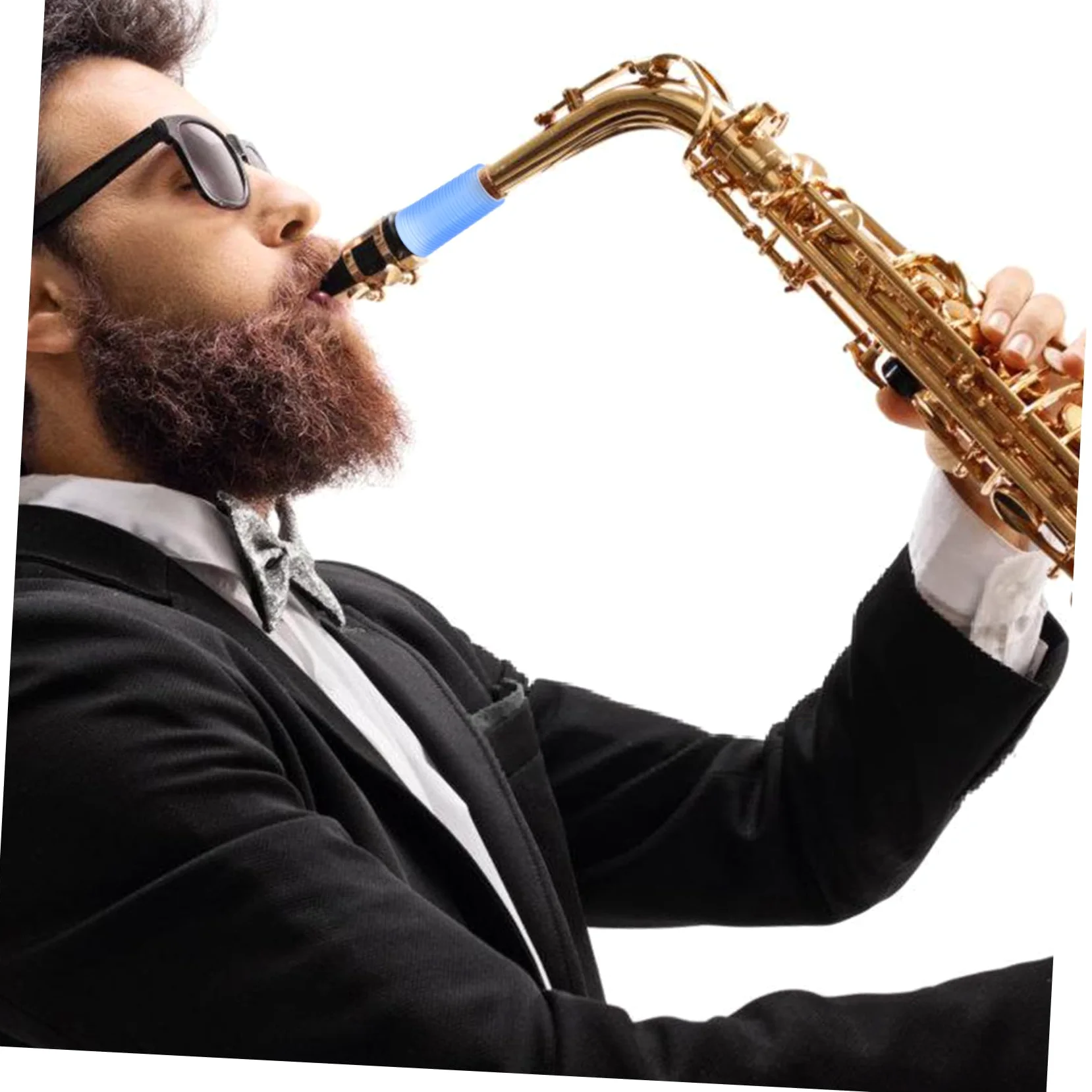ibasenice Anelli in Silicone per Collo del Sassofono, 3 Pezzi, Facili da Rimuovere, Migliorano la Qualità del Suono per Sax Tenore e Accessori Fiati