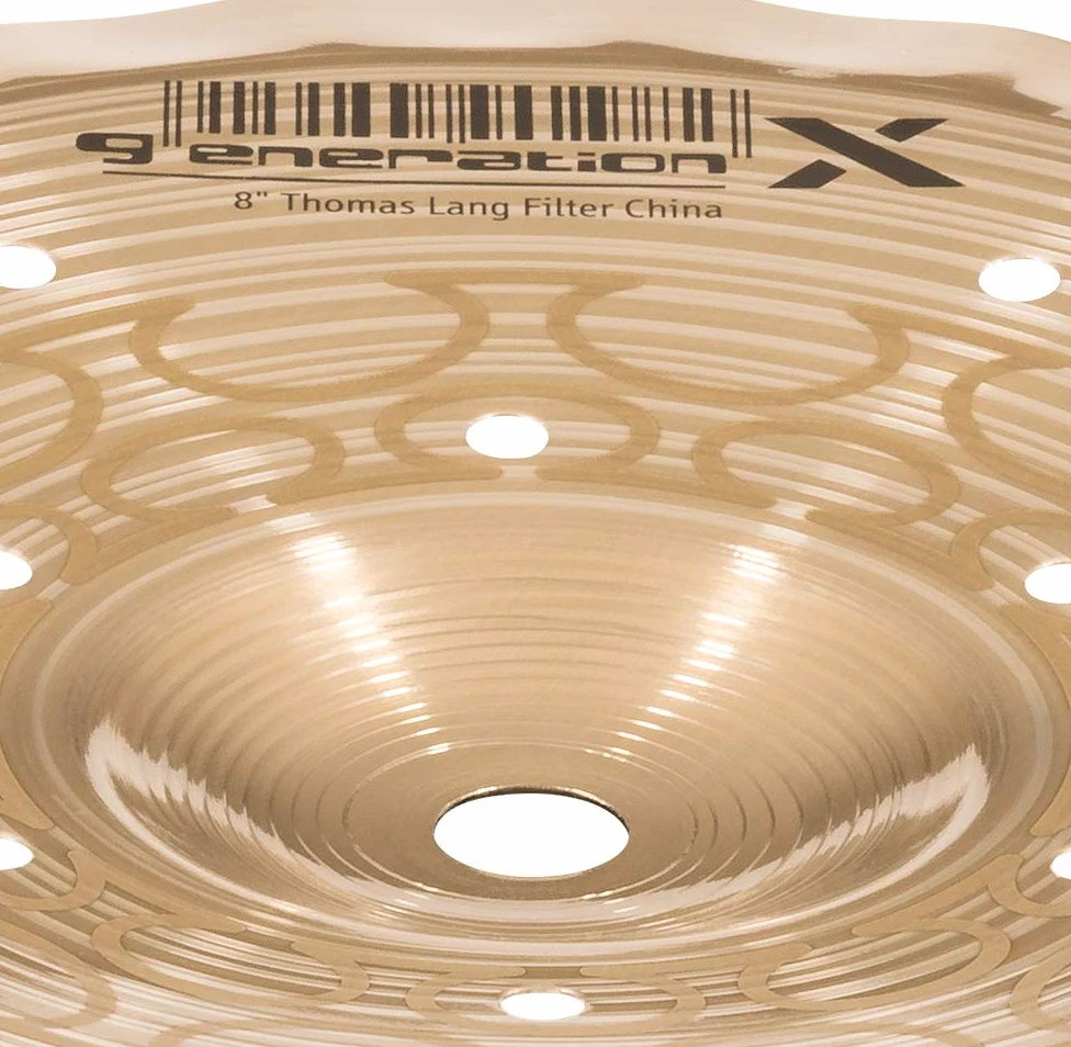 Meinl Cymbals GX-8FCH Generation X Thomas Lang Signature - Piatto Filter China, 8" (20,3 cm), Finitura standard