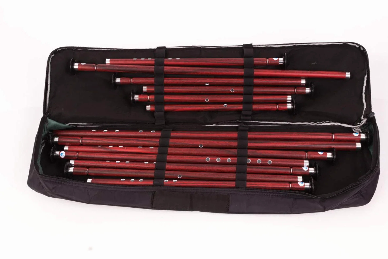 Set completo di 13 accordatura Ney 440HZ in plastica PVC di qualità con custodia morbida