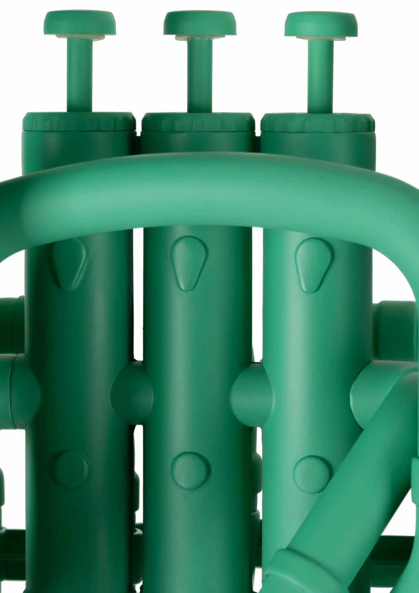 Classic Cantabile MardiBrass Euphonium Bb in plastica - 4 pistoni in alluminio - solo 2,2 kg di peso - con bocchino e custodia imbottita - verde opaco