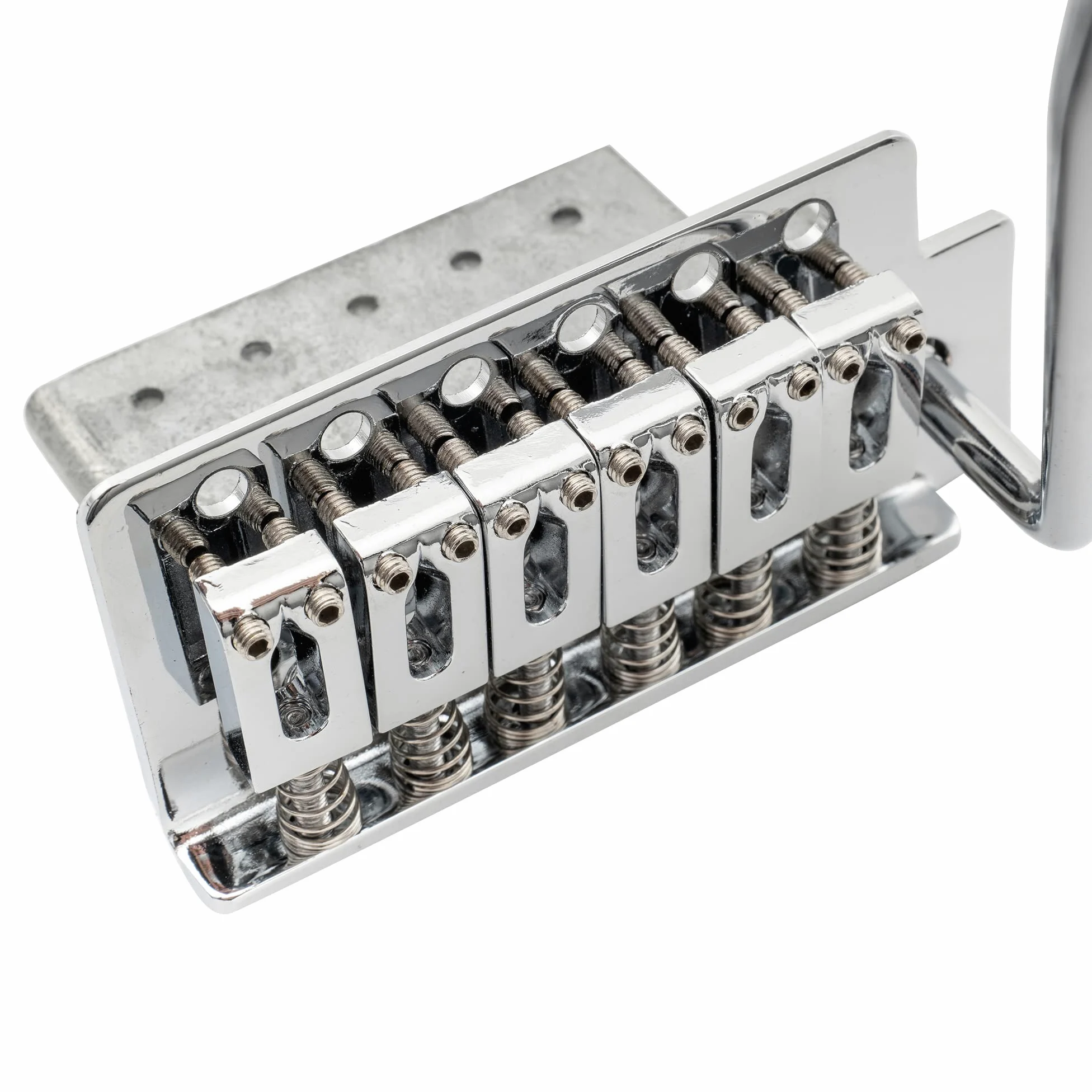 Musiclily 52,5mm Ponte Tremolo 6 Viti per Chitarra Elettrica tipo Strat, Cromato