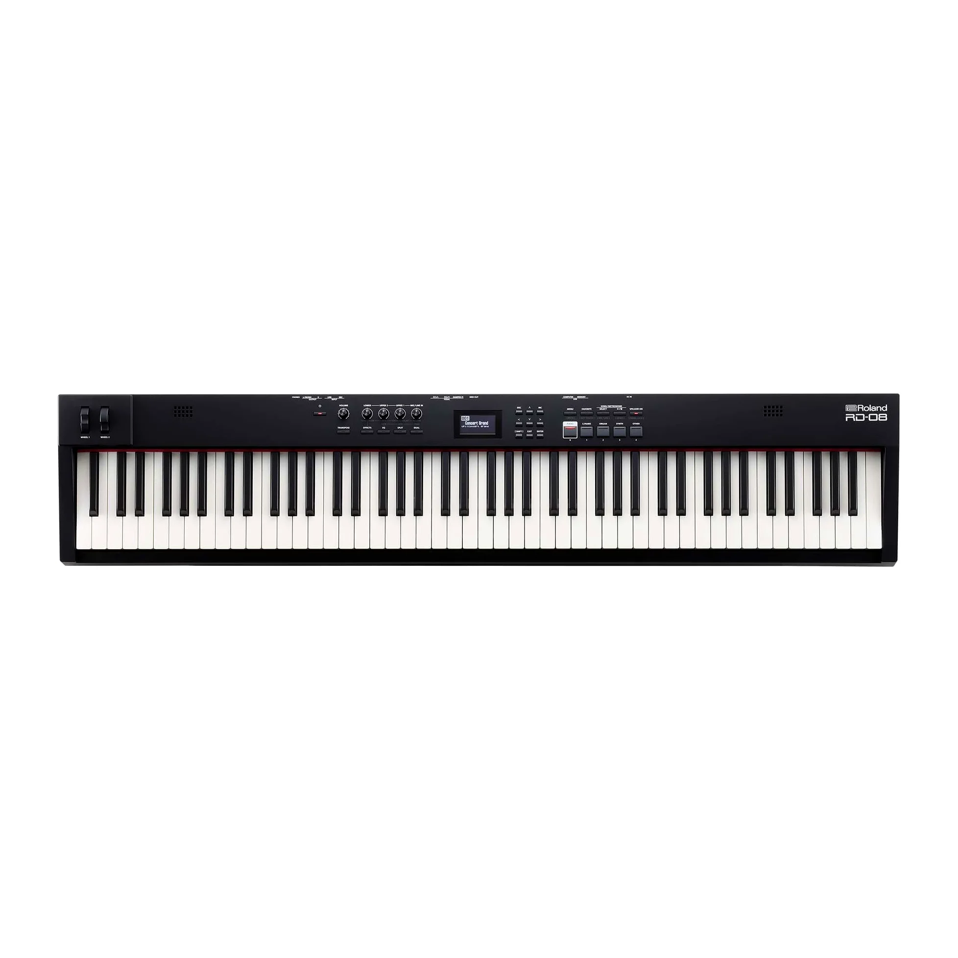 Stage Piano Roland RD-08 | L'Autentico Sound e la Vera Suonabilità RD | Design Essenziale | Tastiera Pesata PHA-4 a 88 Note | Funzionalità Espandibili | Otre 3.000 Suoni Integrati