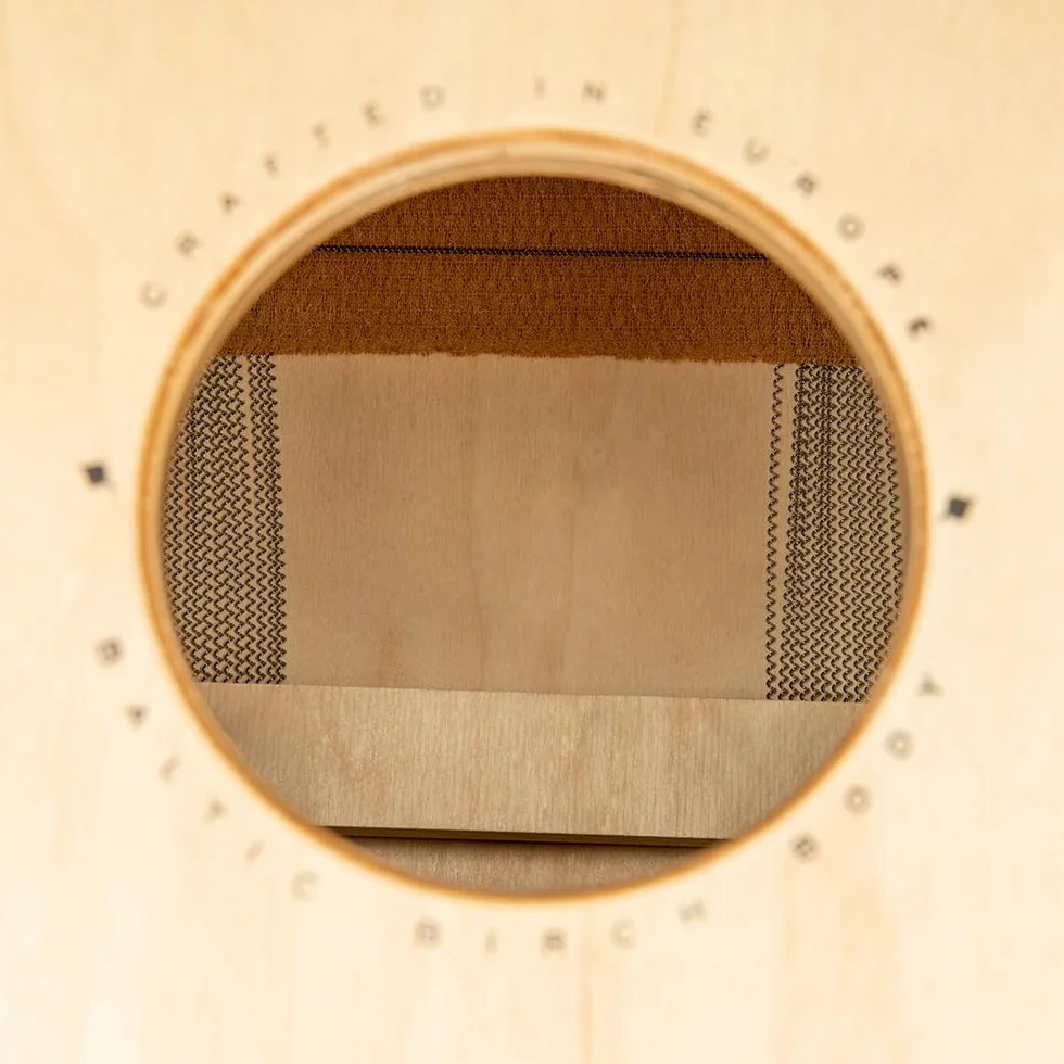 Meinl Percussion Snarecraft Cajon Instrument - Drum Box Compatto con 2 Cordiere - Superficie di Suono Betulla Almond (SC80AB)