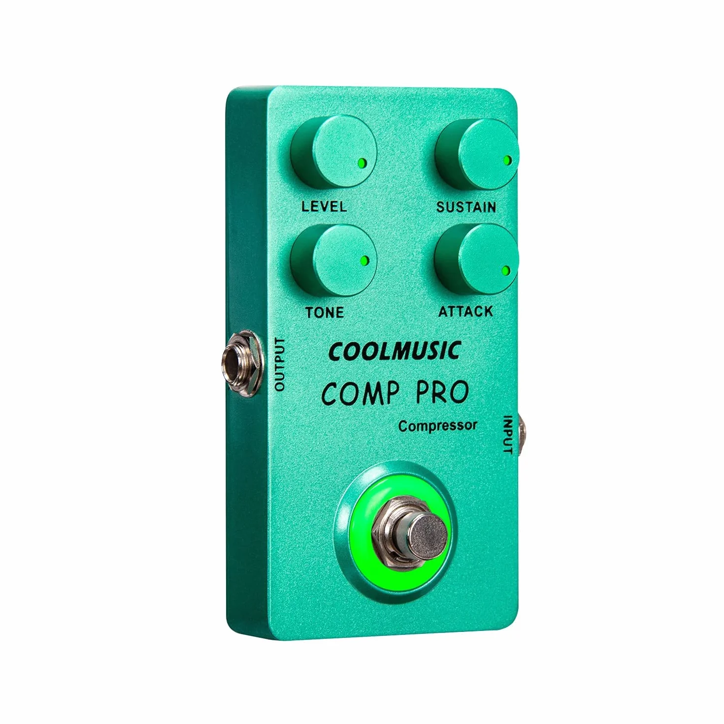 Coolmusic C-CS01 Pedal Compressore, Pedale per Chitarra e Basso True Bypass