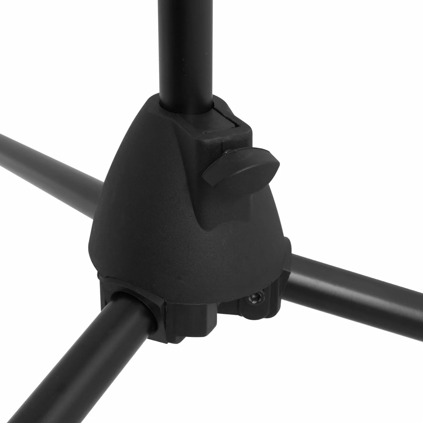 TIGER MCA21-BK Asta per microfono dritta con base treppiedi - Asta microfono regolabile - Nera | Treppiede Base Regolabile Mic Stand - Nero