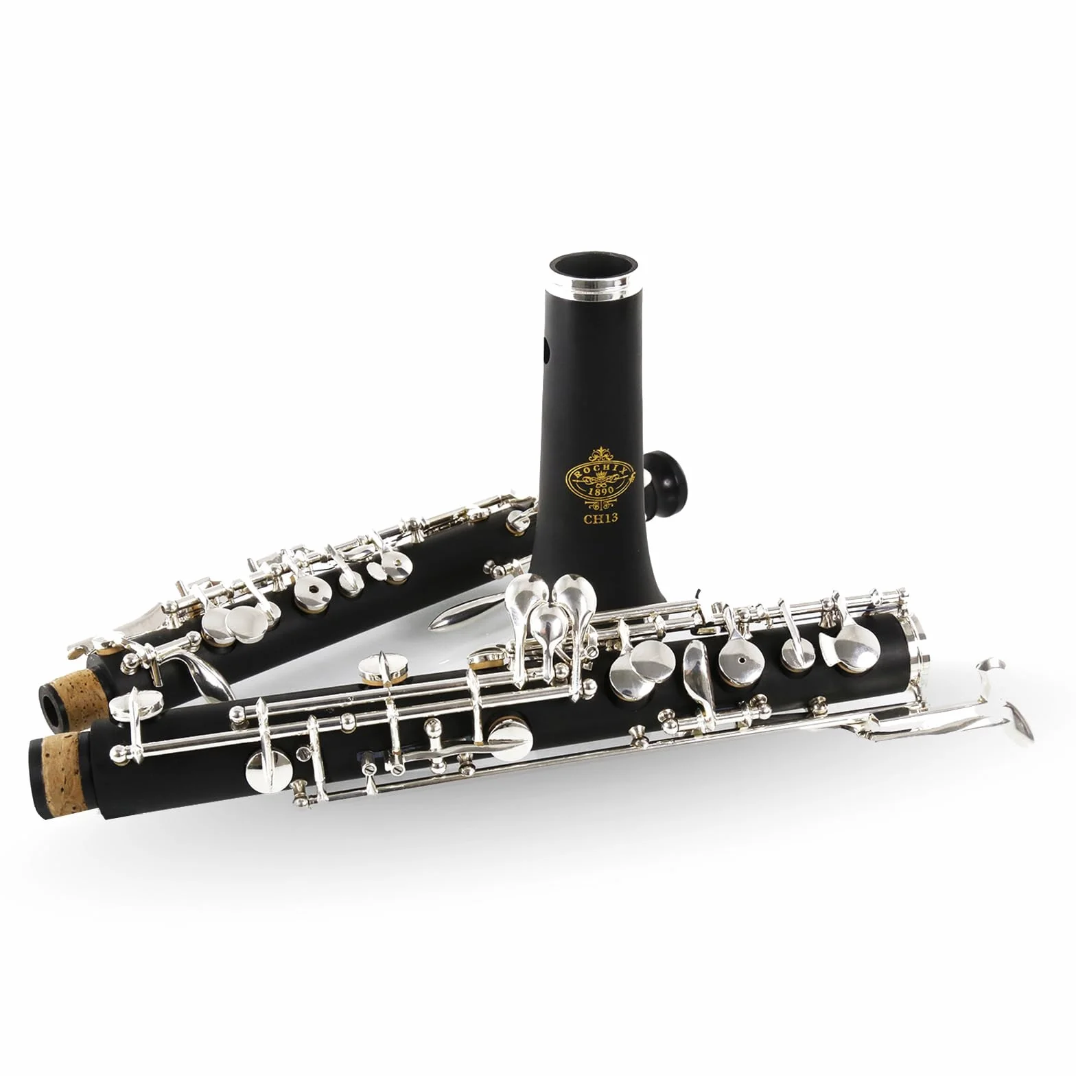 Rochix Oboe Children Level CH13 - Corpo in legno composito con placcatura semiautomatica a C con 1 rivetti, 1 panno per la pulizia, 1 snellente boe, 1 residuo di cibo, 1 custodia e more