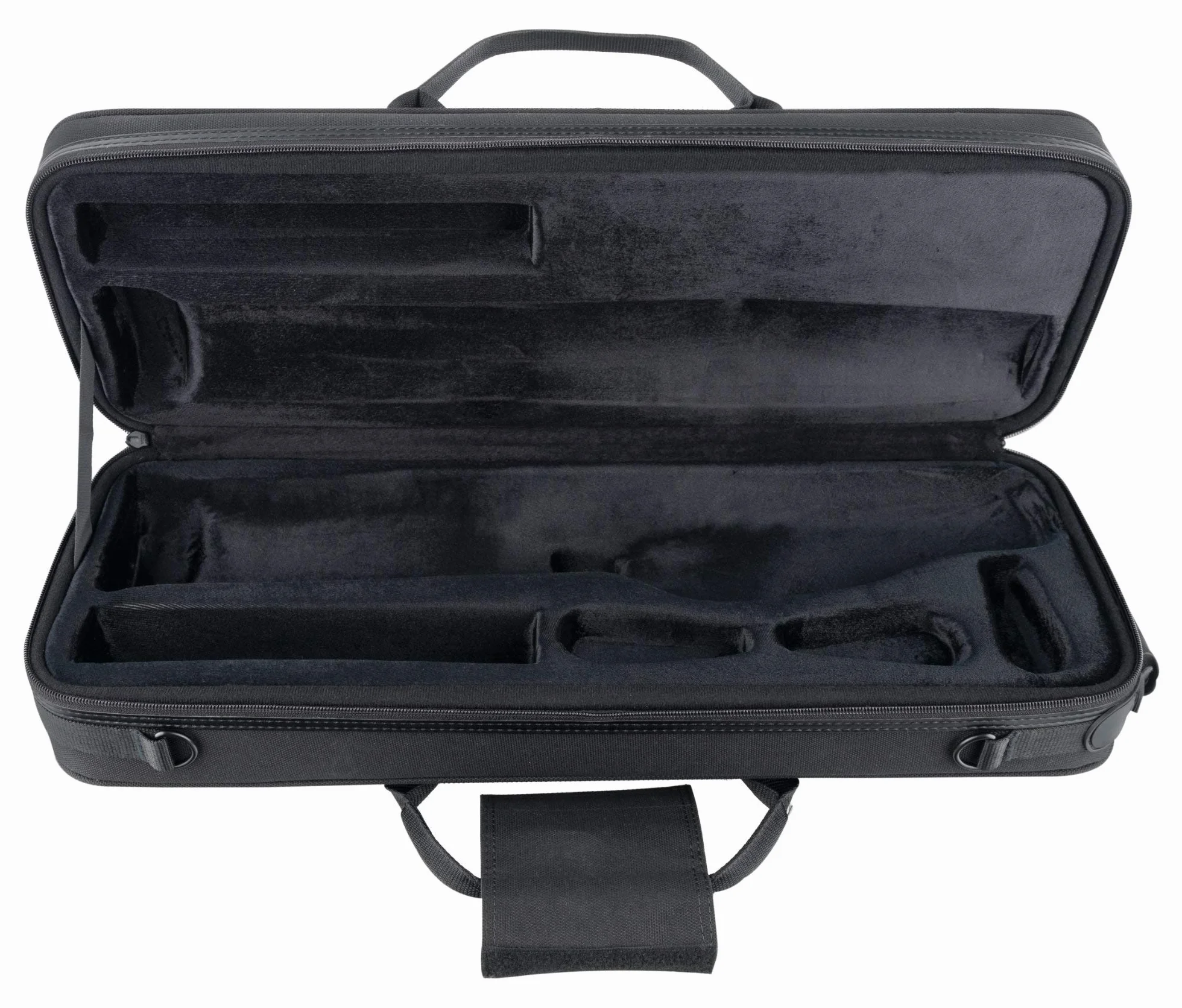 Custodia Leggera Lechgold per Sassofono Soprano Dritto - Lightcase per sassofoni soprano dritti con S-bow applicato - Tasca esterna - Imbracatura zaino - Scomparti separati per accessori - Nero