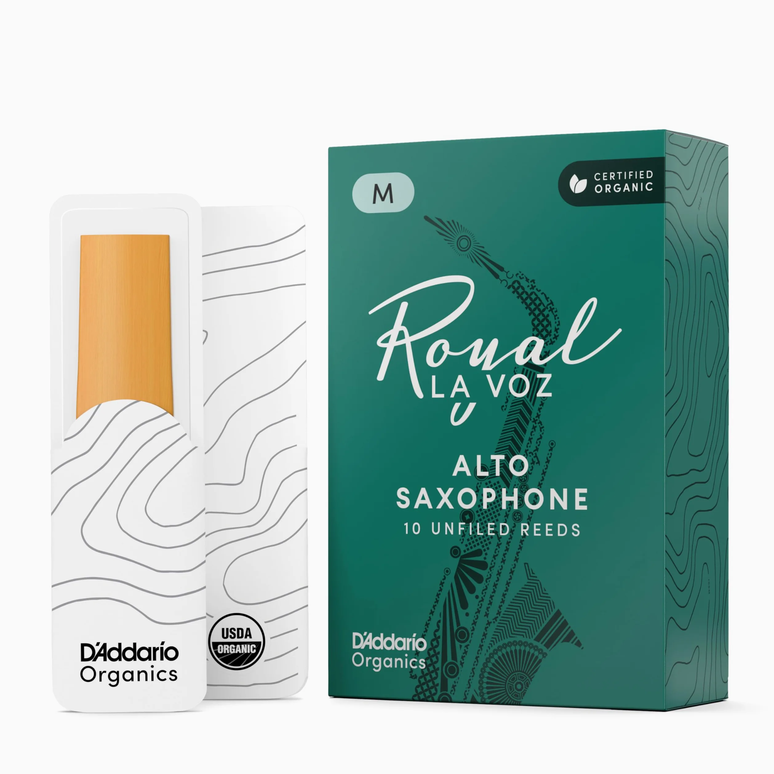 D'Addario Confezione da 10 ance medie La Voz per sassofono contralto