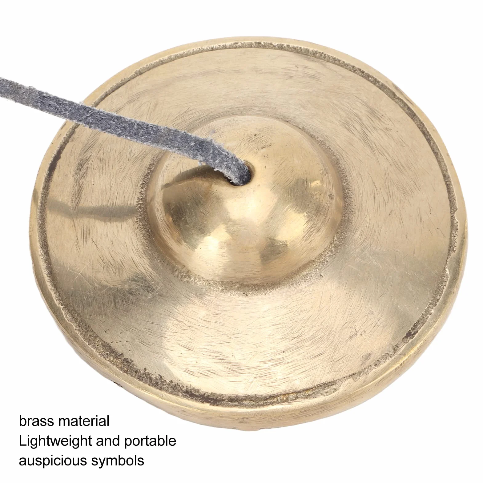 Cimbali Tibetani Tingsha Campane da Meditazione, 2.7in in Ottone Forte Penetrazione del Suono Campane Tingsha Cymbals, Leggero Portatile Tingsha Cimbali Campane Om Mane Padme Hum
