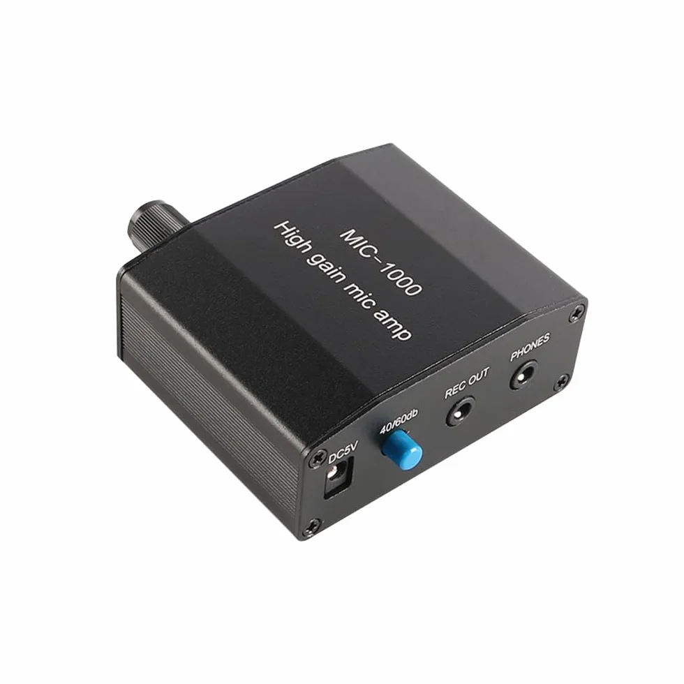 Preamplificatori Kit Amplificatore Microfono Amplificatore Audio Microfono con Guadagno 1000x Set di Accessori Perfetto per la Registrazione di Suoni dal Vivo e Applicazioni di Trasmissione