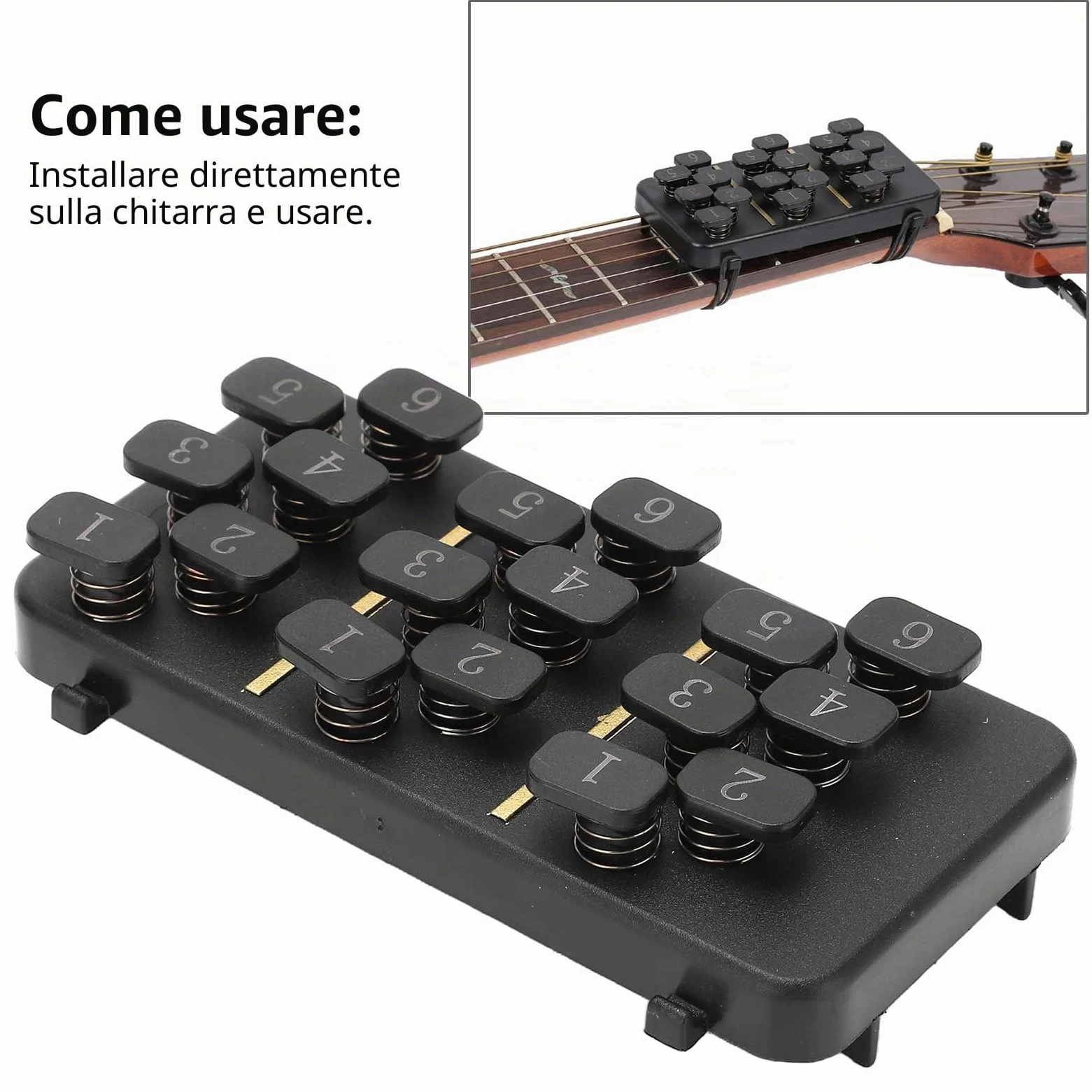 Strumento per Allenare gli Accordi di Chitarra, Strumento per Cambiare il Grafico degli Accordi per Chitarra Strumento per L'apprendimento Assistito con Accordi per Chitarra Strumento Musicale per Pri