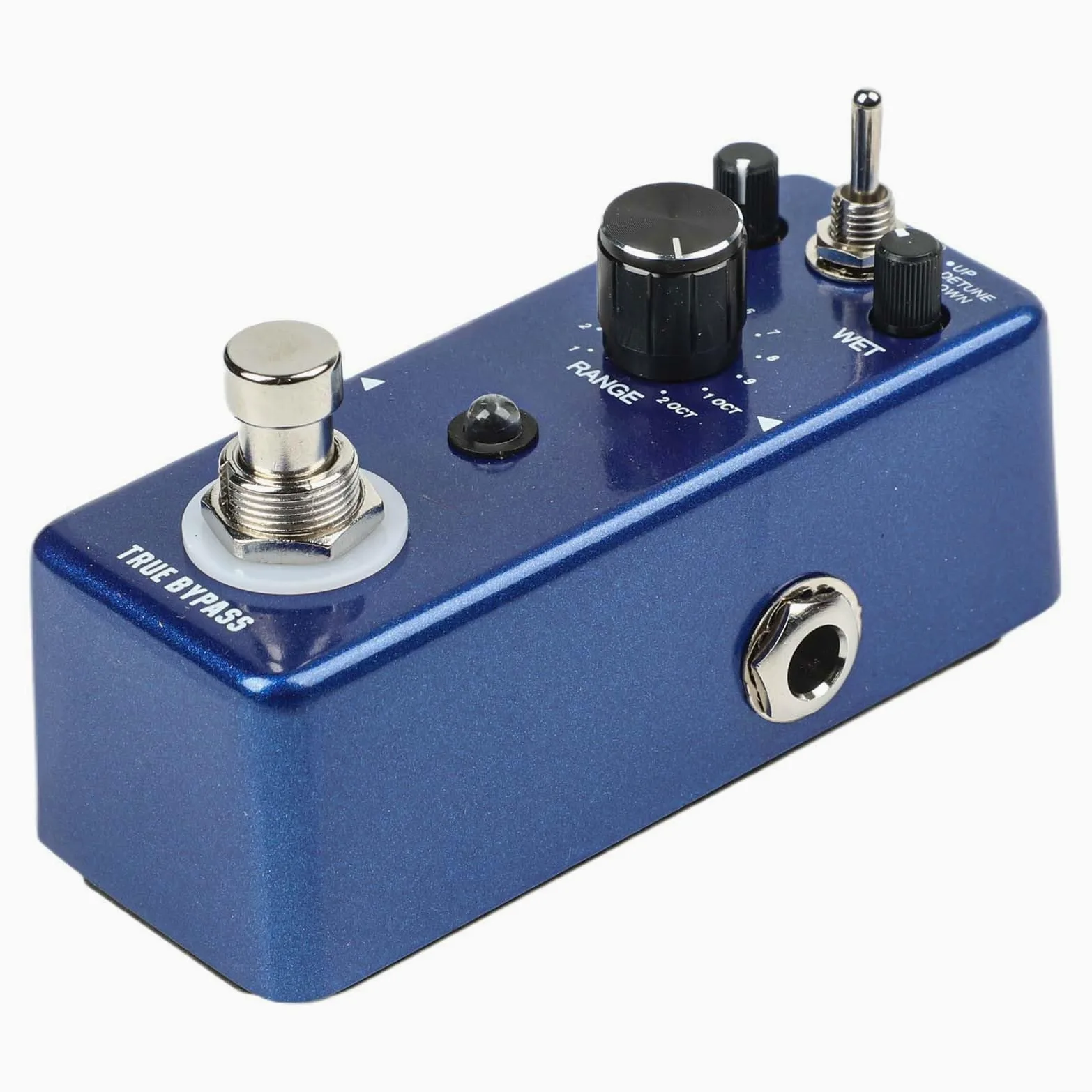 Rowin LEF-3807 - Pedale per armonizzatore per chitarra, Digital Pitch Shifter con modalità Detune Chorus, effetto polifonico, True Bypass, blu