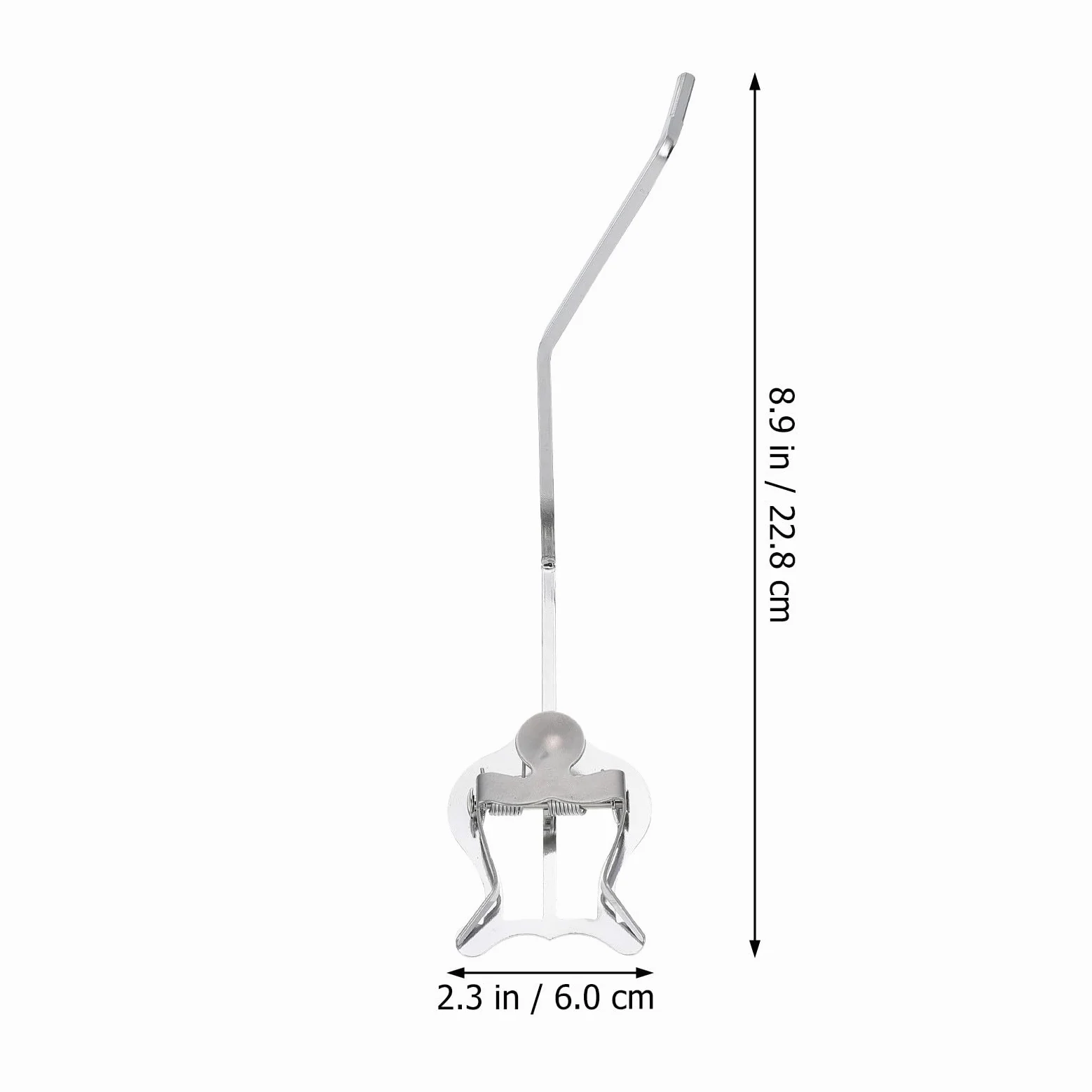 Supporto per Spartiti Musicali in Metallo per Corno Baritono e Sax Contralto, Clip Portatile e Resistente per Musicisti Strumentisti in Movimento