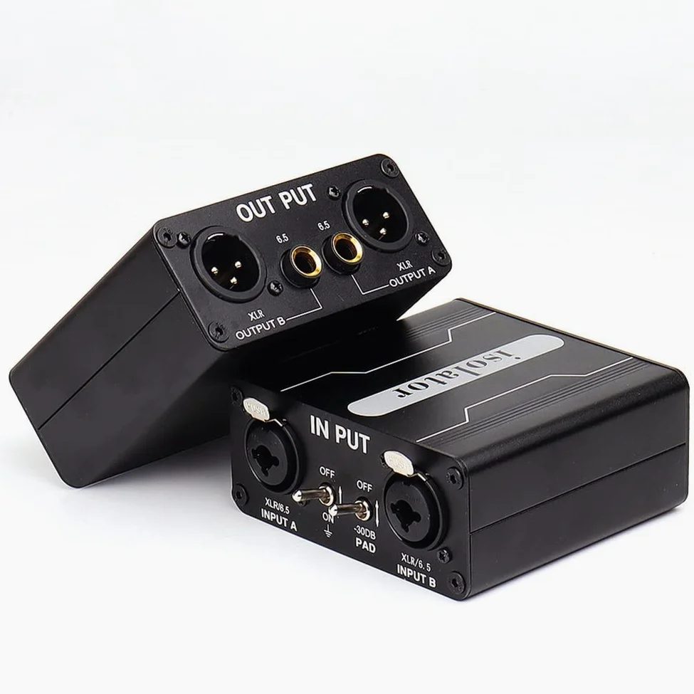 1 Pezzo GX200 Isolatore Audio Mixer XLR A Doppio Canale 6.5 Isolatore Audio Corrente Suono Mixer Rumore Microfono Filtro Terra Comune, 500371556