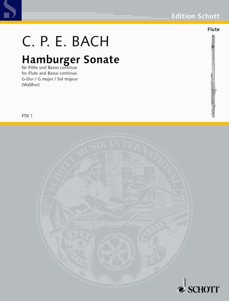 Hamburger Sonata: Fur Flote Und Basso Continuo / for Flute and Basso Continuo : G-dur / G Major / Sol Majeur