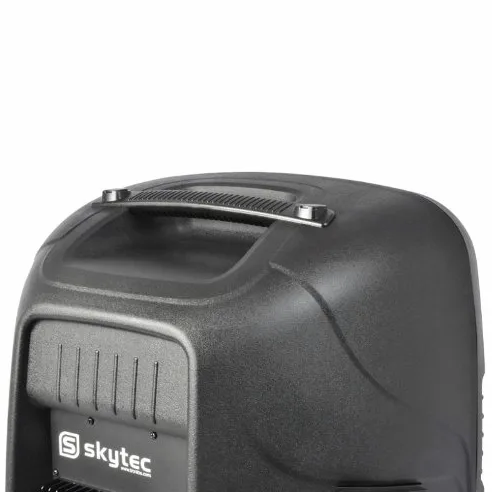 Skytec SPJ1200A Cassa attiva amplificata diffusore (600 Watt, subwoofer da 30 CM, XLR, ABS, MIC IN)