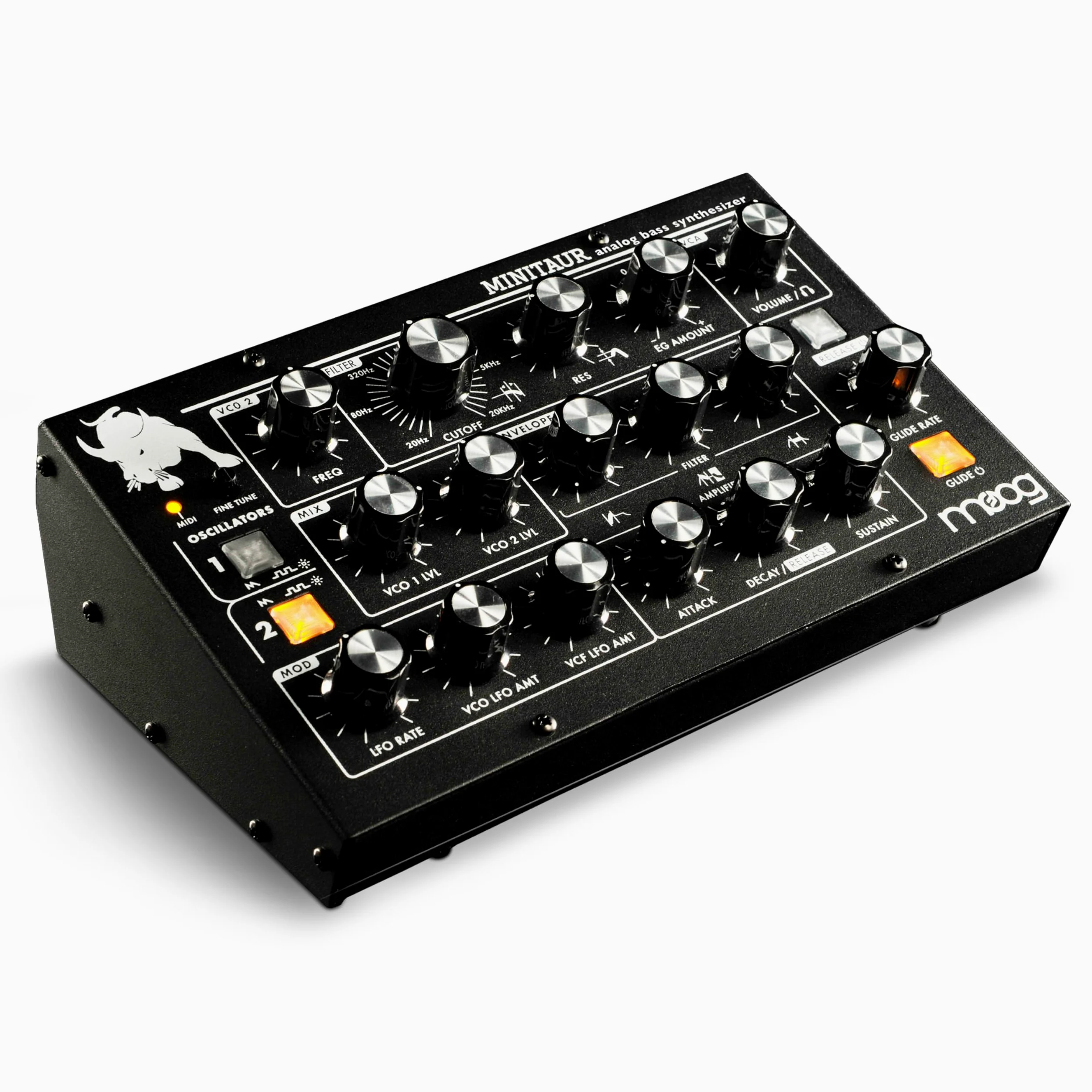 MOOG Minitaur - Modulo Basso-Synth Analogico con Amplificatore per Cuffie, 128 Preset e Software Editor
