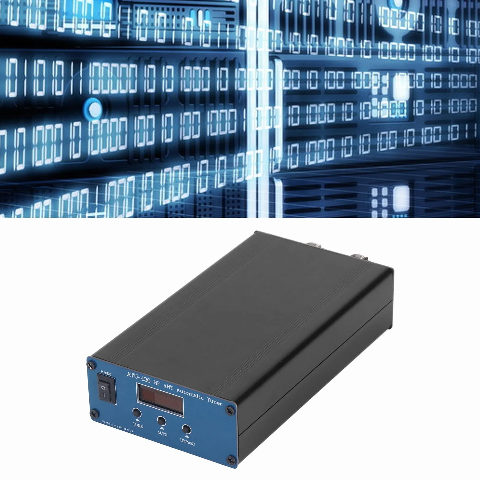 ATU-130 Accordatore D'antenna Automatico Micro Onde Corte da 200 W 1,8-50 MHz, 10-15 V CC con Display OLED, Ampia compatibilità di Frequenza e Alimentazione, Sintonizzatore