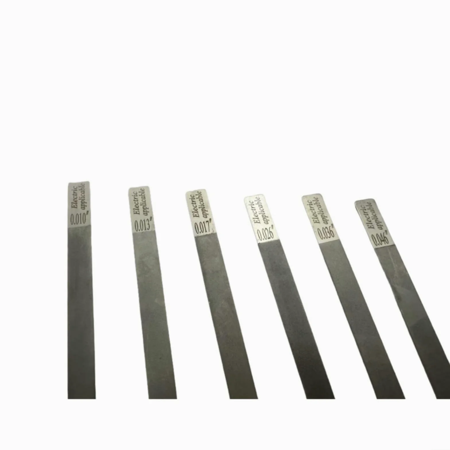 6 lime per capotasti per chitarra, basso, ukulele, meccanici, officine, musicisti, 10-46, in acciaio inox, colore argento
