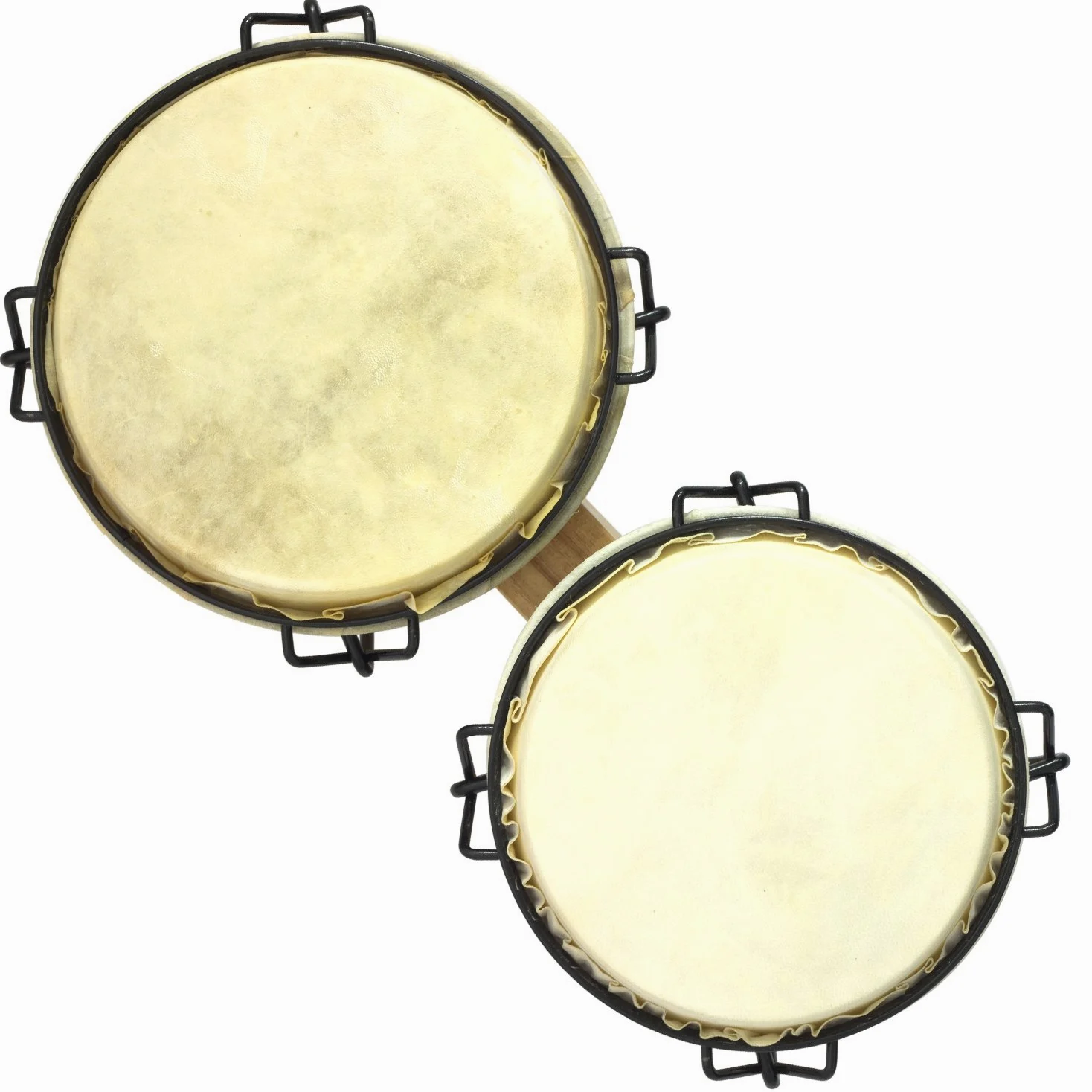 World Rhythm Bon7-Nt Tamburi Bongo in Rovere per Principianti da 6" e 7" con Finitura Naturale Bonghi