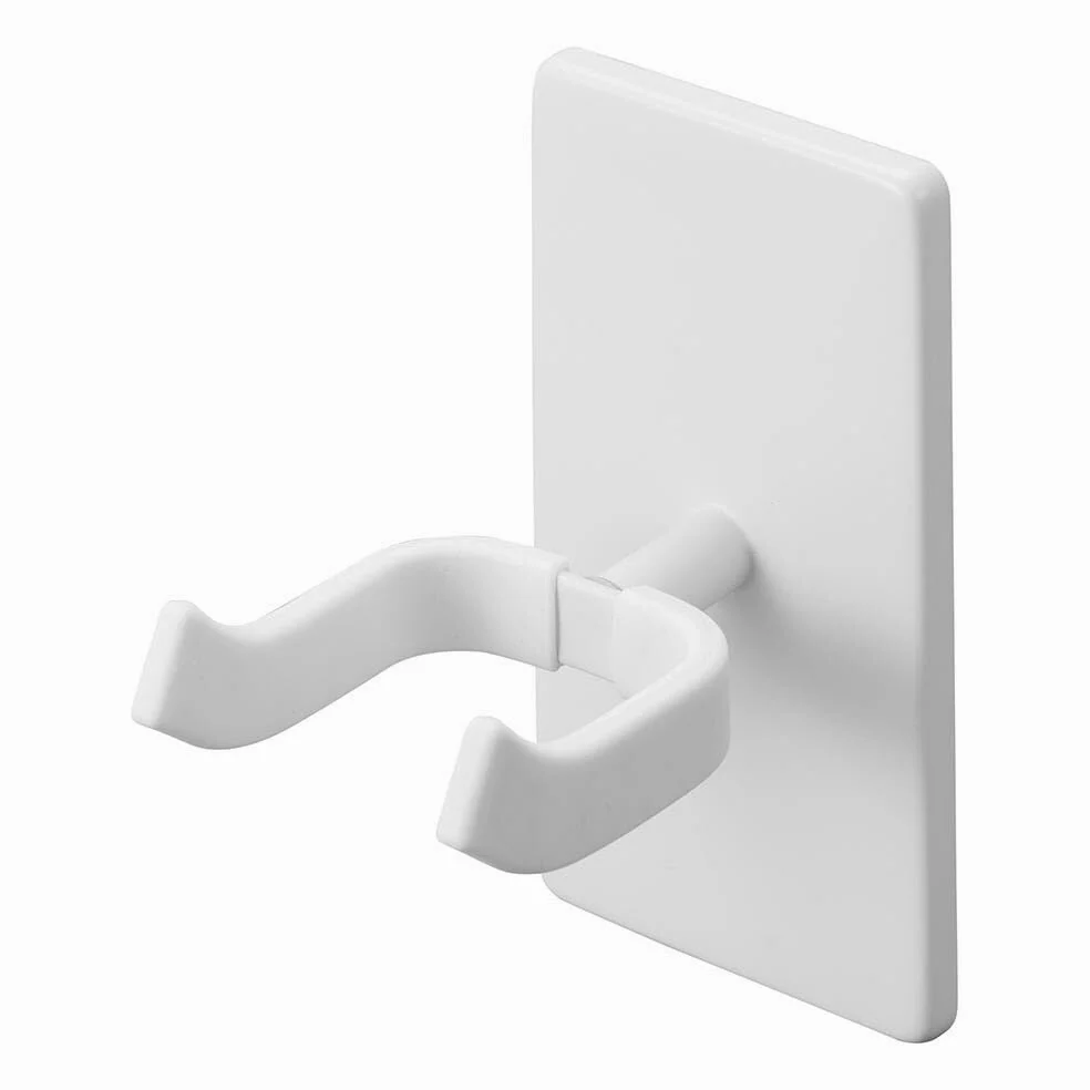 YAMAZAKI 1925 TOWER WallMounted Guitar Holder, white, Steel/Silicone/ABS Resin, 8 x 11.5 x 14 cm