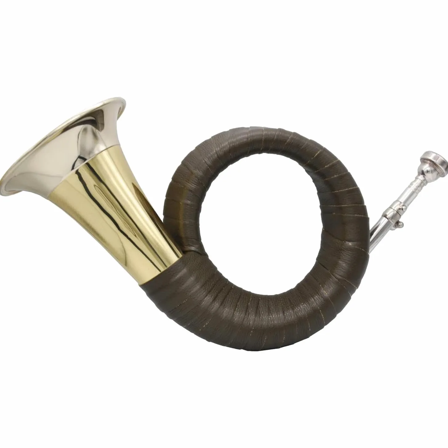 TJG-202 Classic – Fürst-Pless Horn (corno di caccia) in B – Costruzione tradizionale – gambo grande, imbuto da 120 mm, involucro in similpelle – suono elegante e morbido